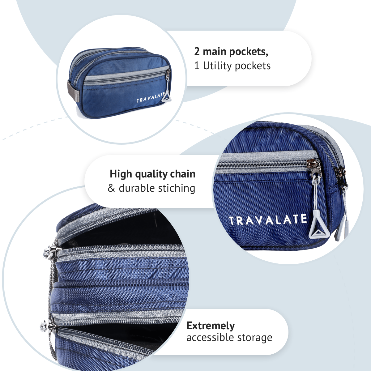 Multi-utility Toiletry Kit | Blue