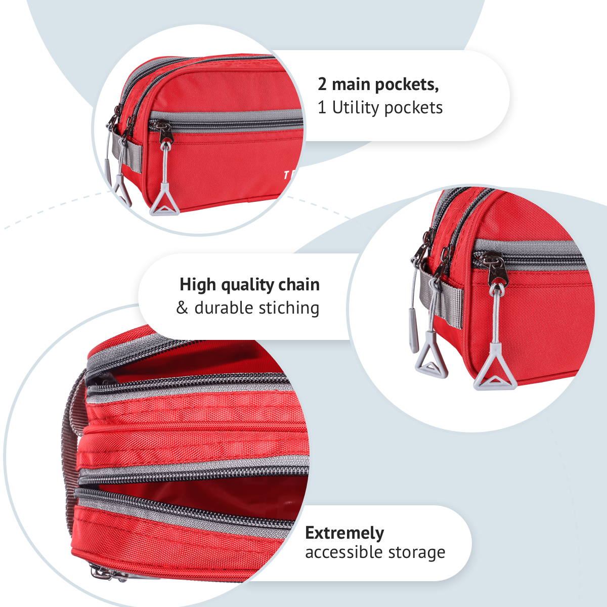 Multi-utility Toiletry Kit | Red