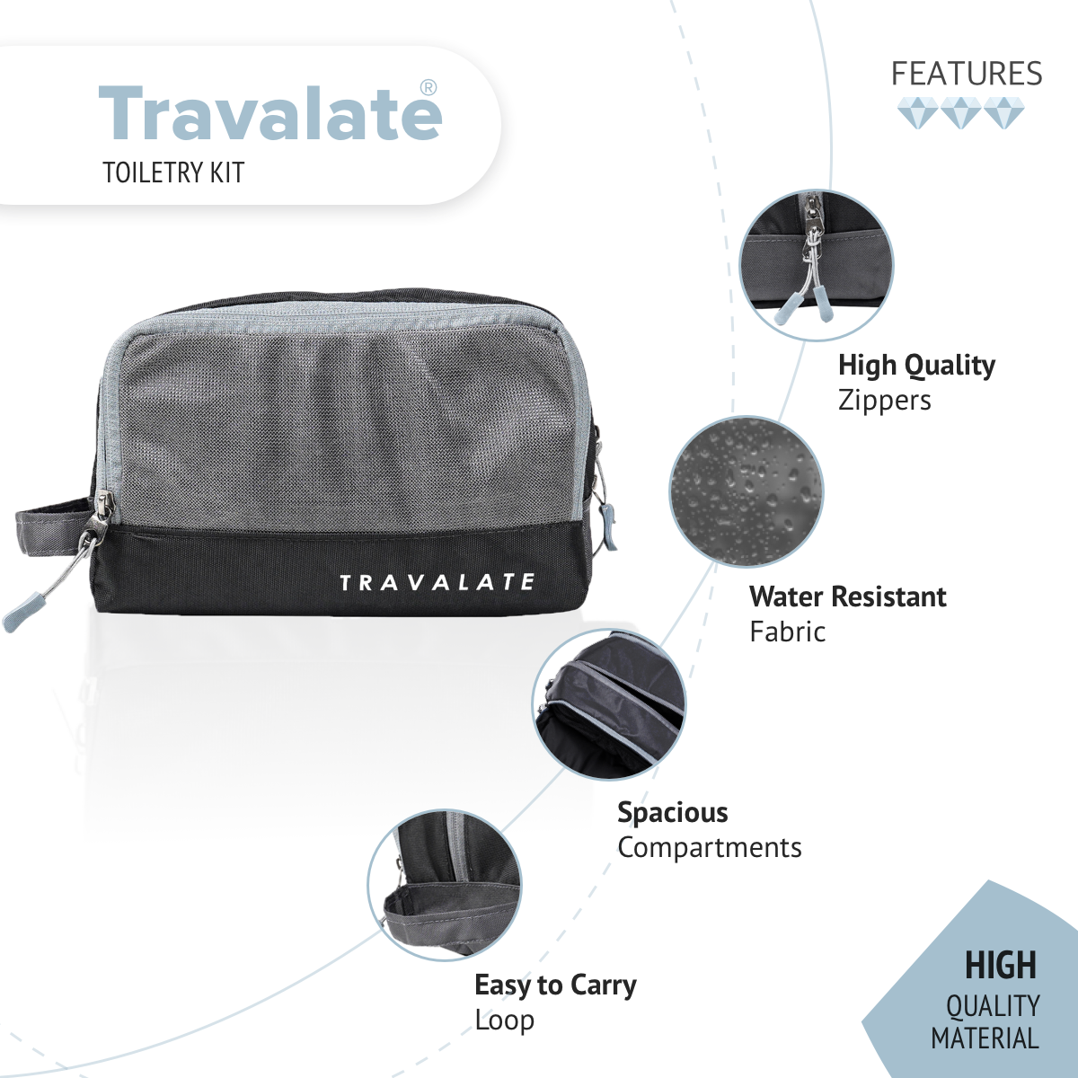 Toiletry Kit | Grey
