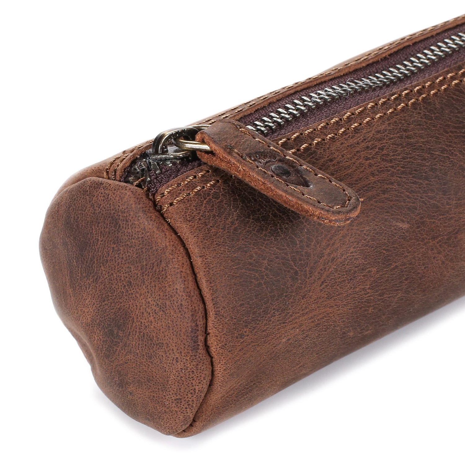 Genuine Leather Utility Pouch | Brown