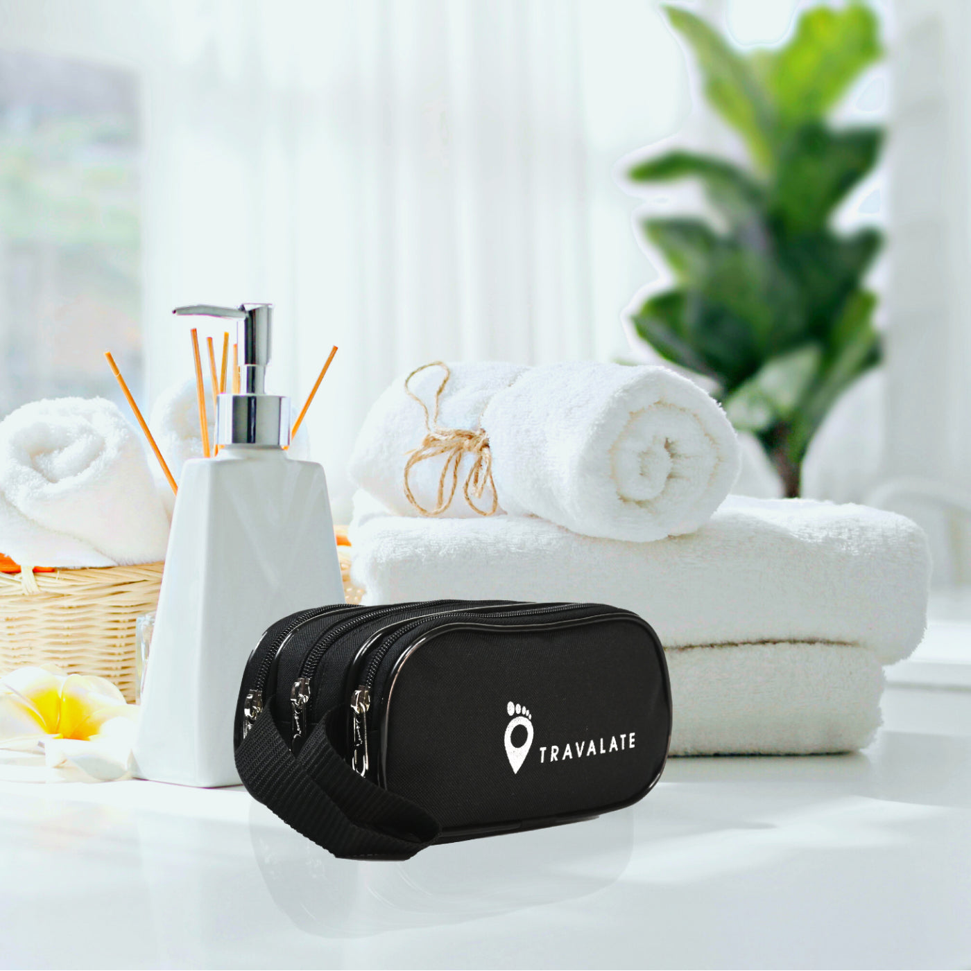 TripVault Toiletry Kit Bag | Black