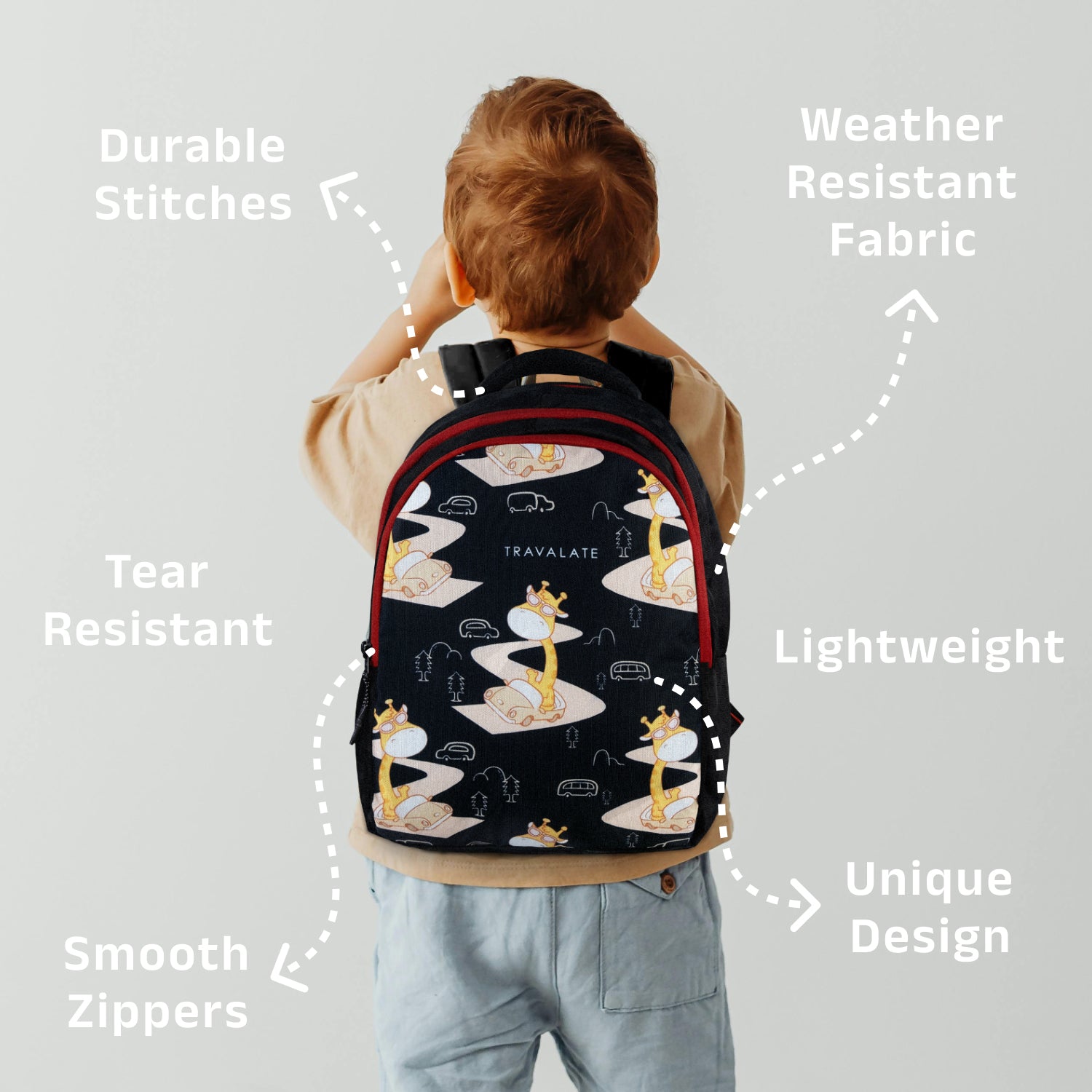 Giraffe ArtPlay Backpack | Black
