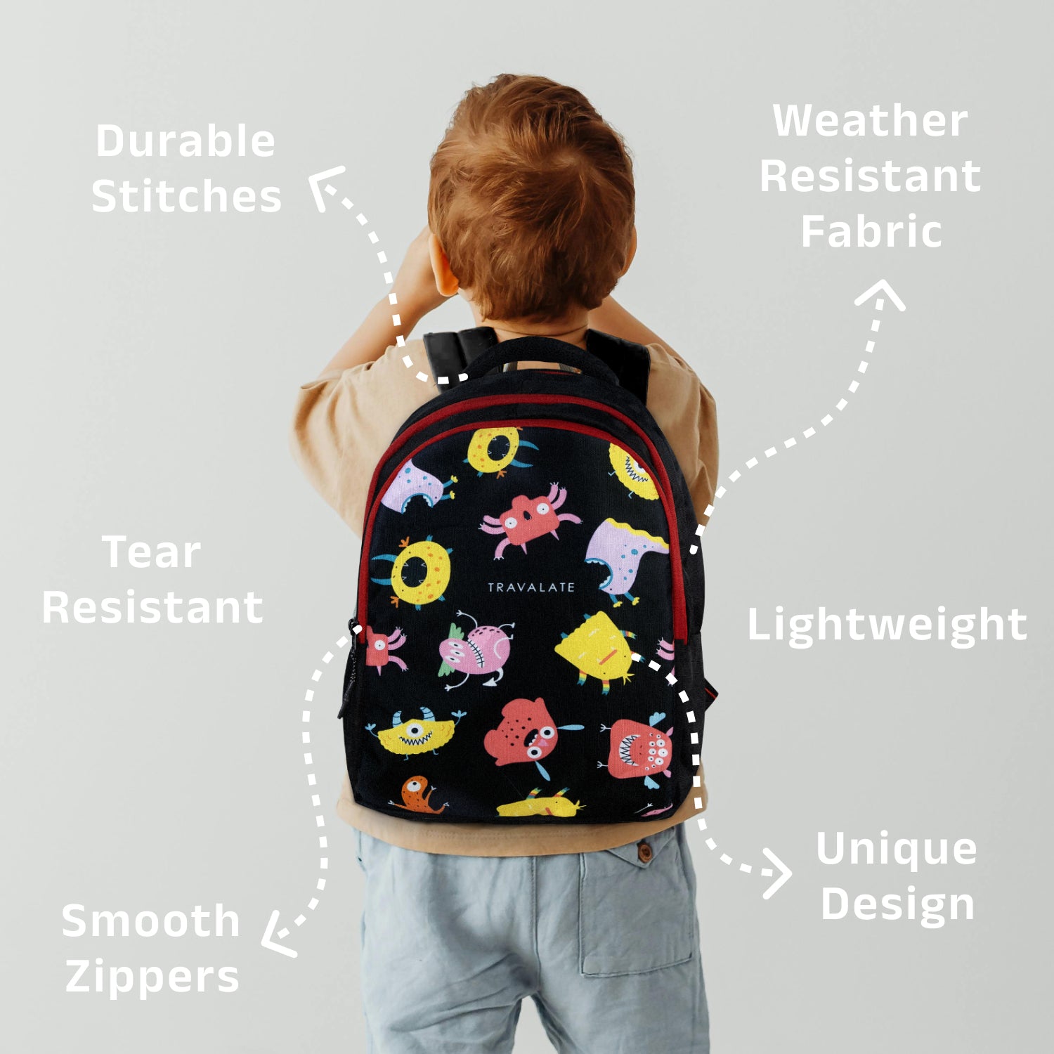 Monsters ArtPlay Backpack | Black