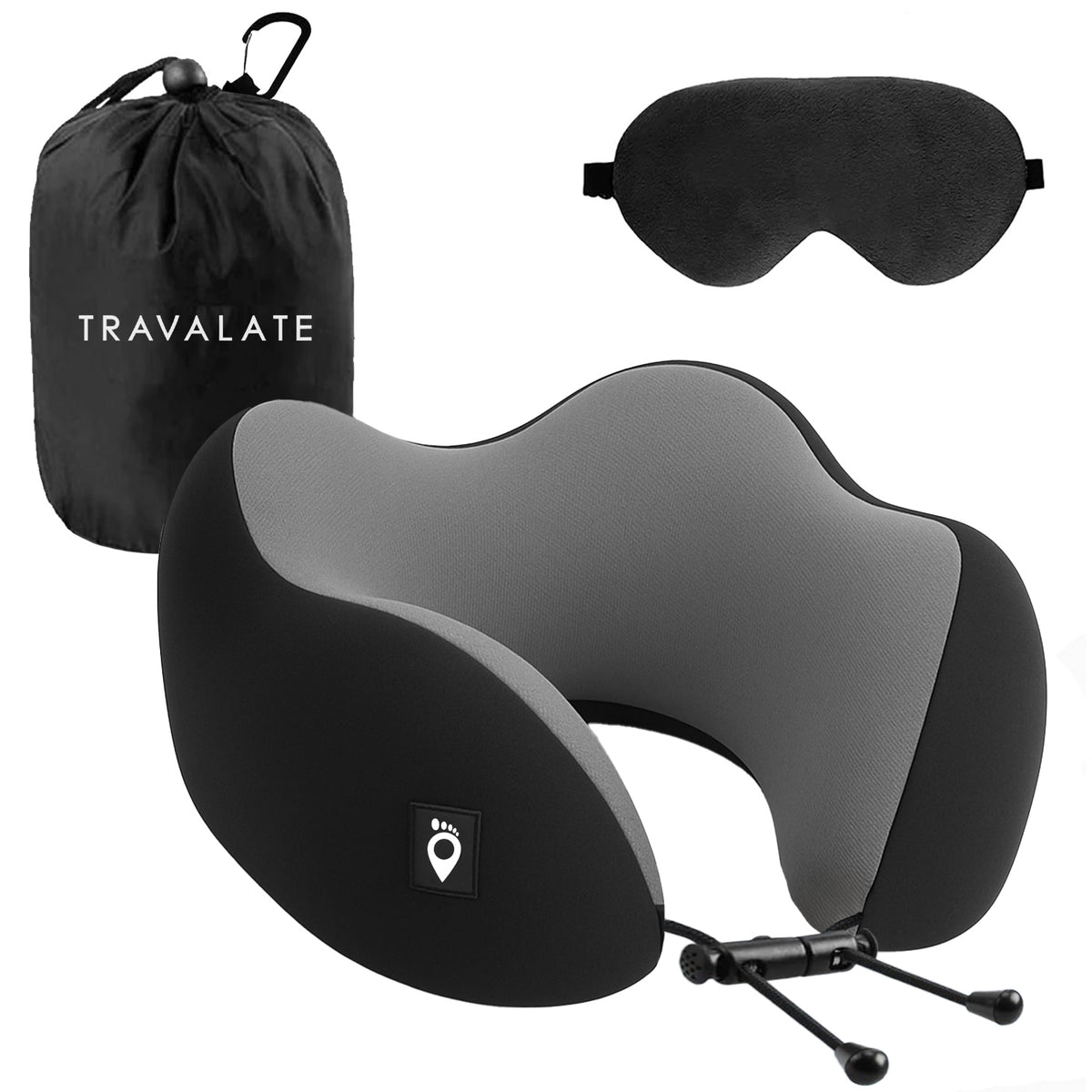 Square Neck Pillow and Eye Mask Combo