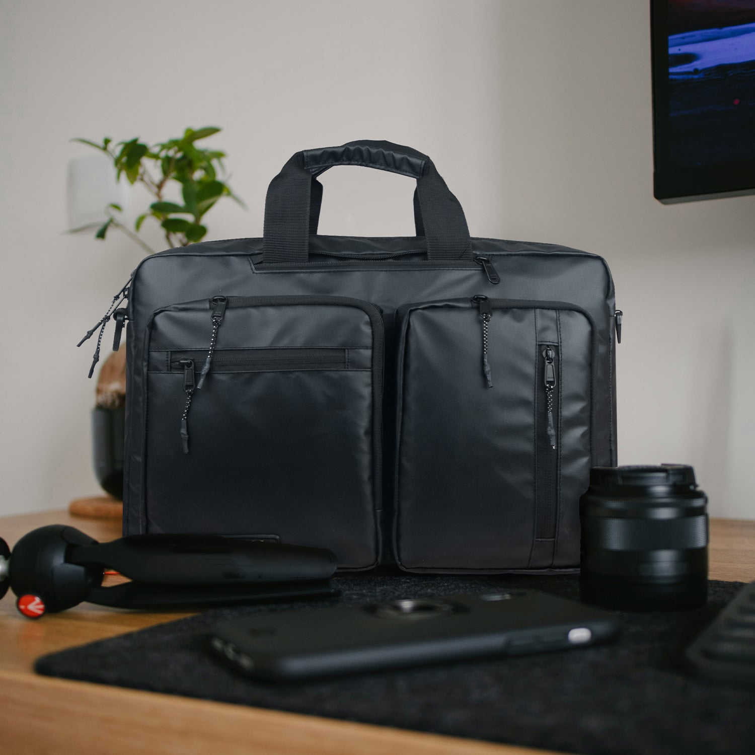 Messenger-Backpack | R Black