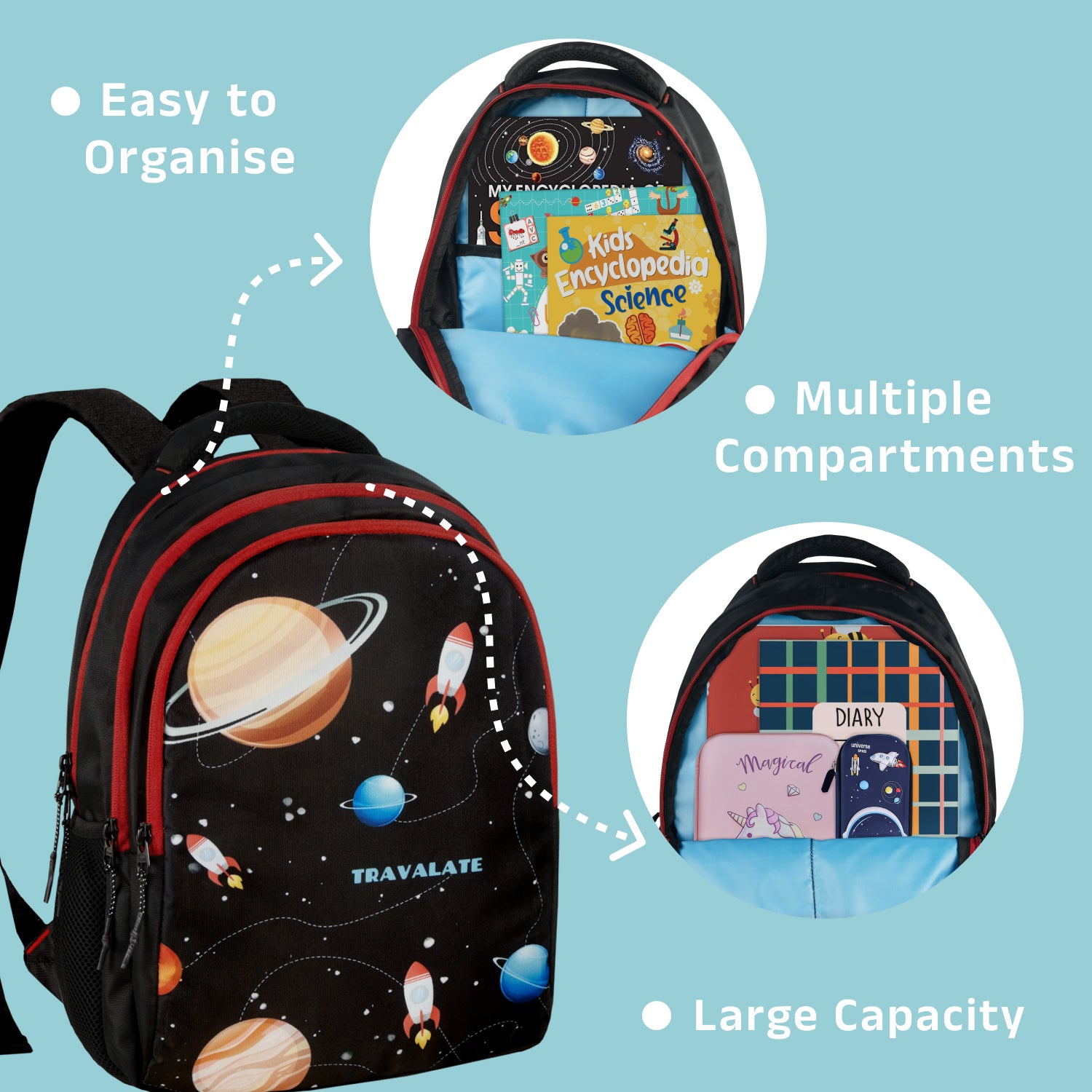 Space ArtPlay Backpack | Black