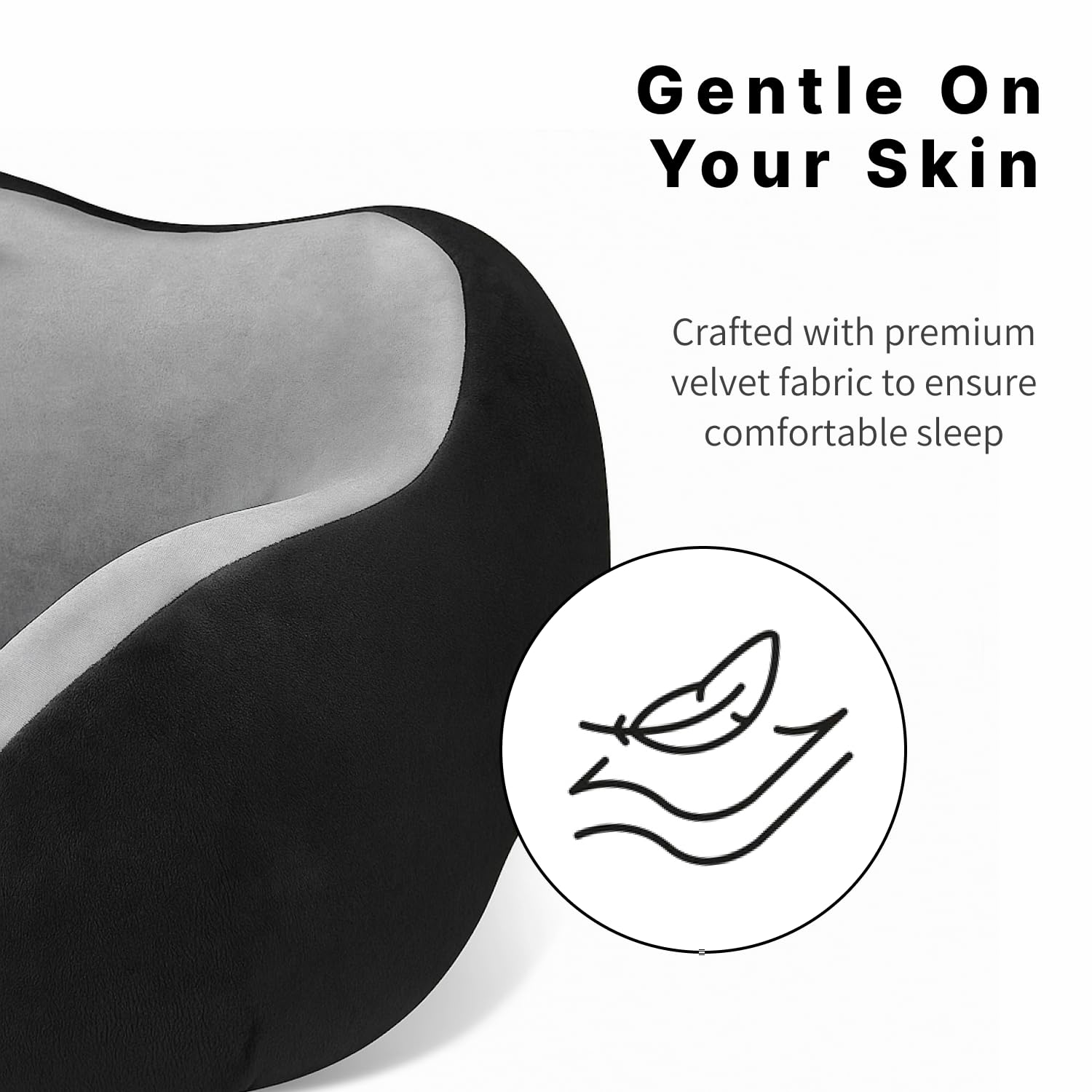 Square Neck Pillow and Eye Mask Combo
