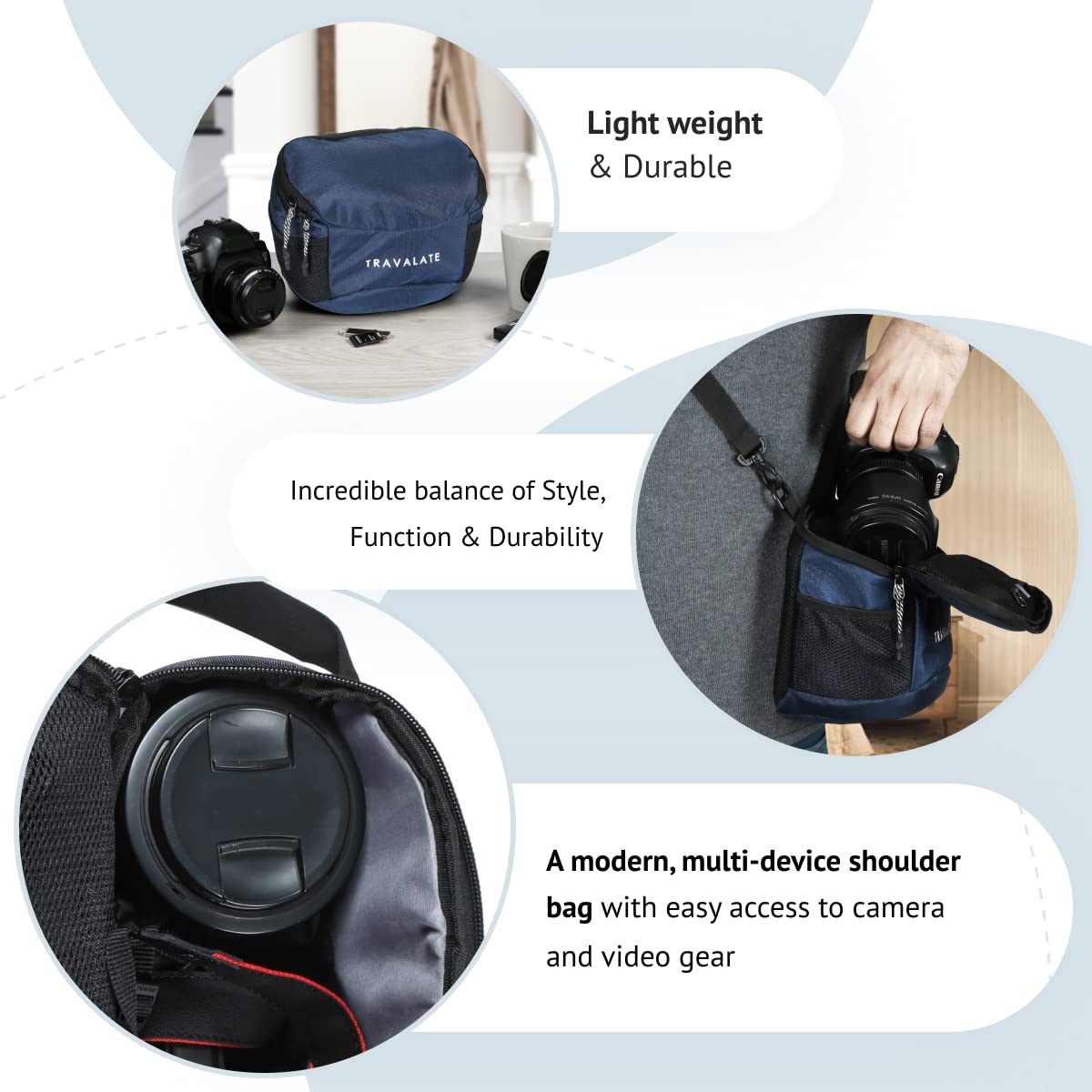 DSLR Camera Bag With Shoulder Strap
