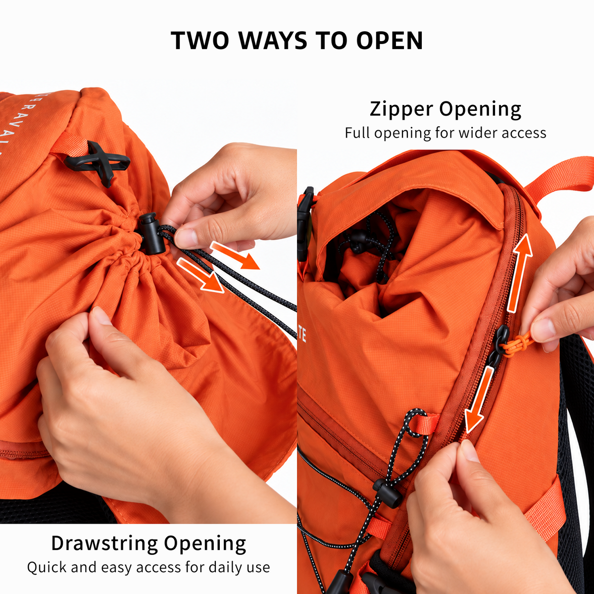 TRAVALATE TrailX Backpack - Orange