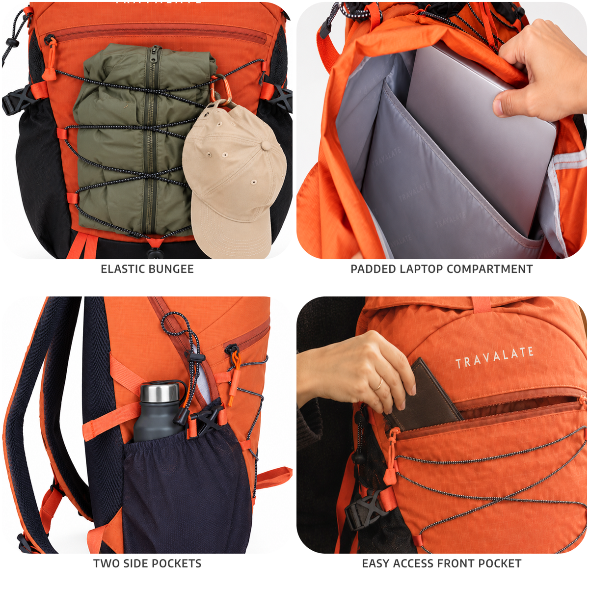 TRAVALATE TrailX Backpack - Orange