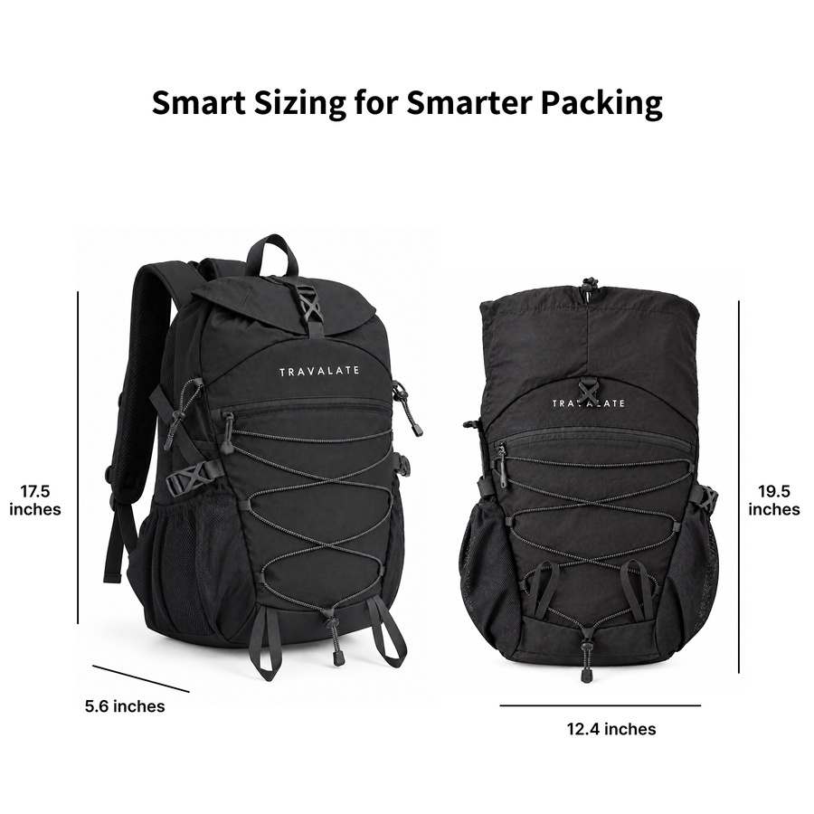 TRAVALATE TrailX Backpack - Black