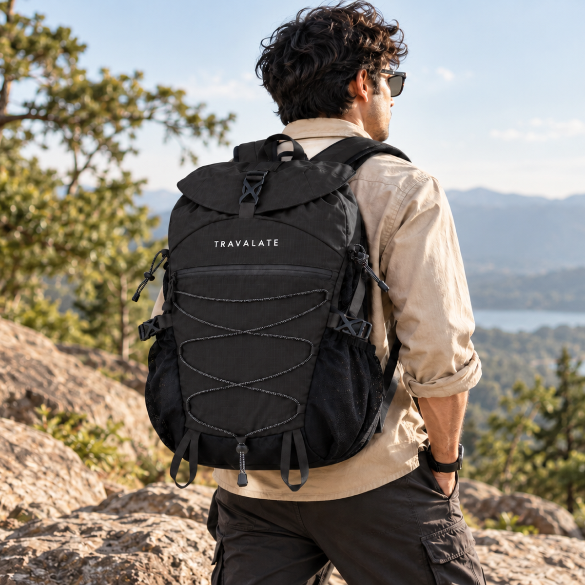TRAVALATE TrailX Backpack - Black
