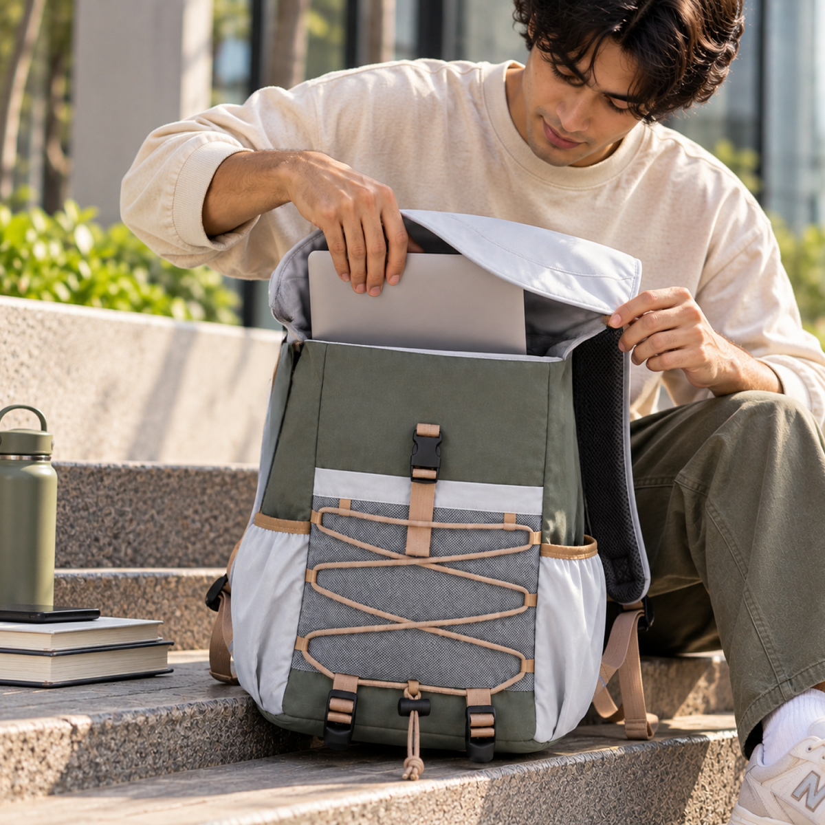 TRAVALATE Flux Z Backpack - Olive