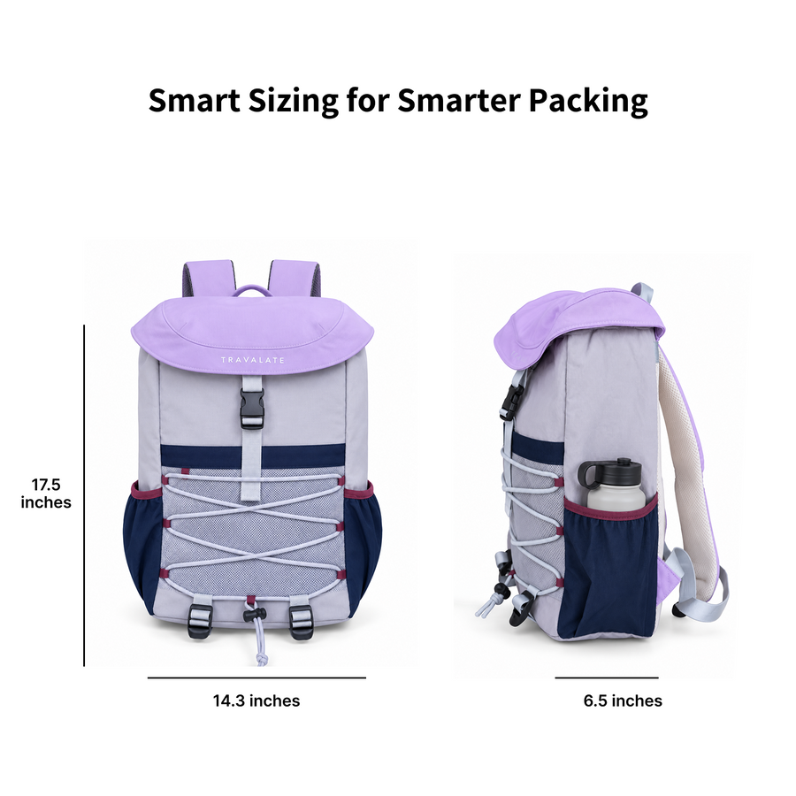 TRAVALATE Flux Z Backpack - Lavender