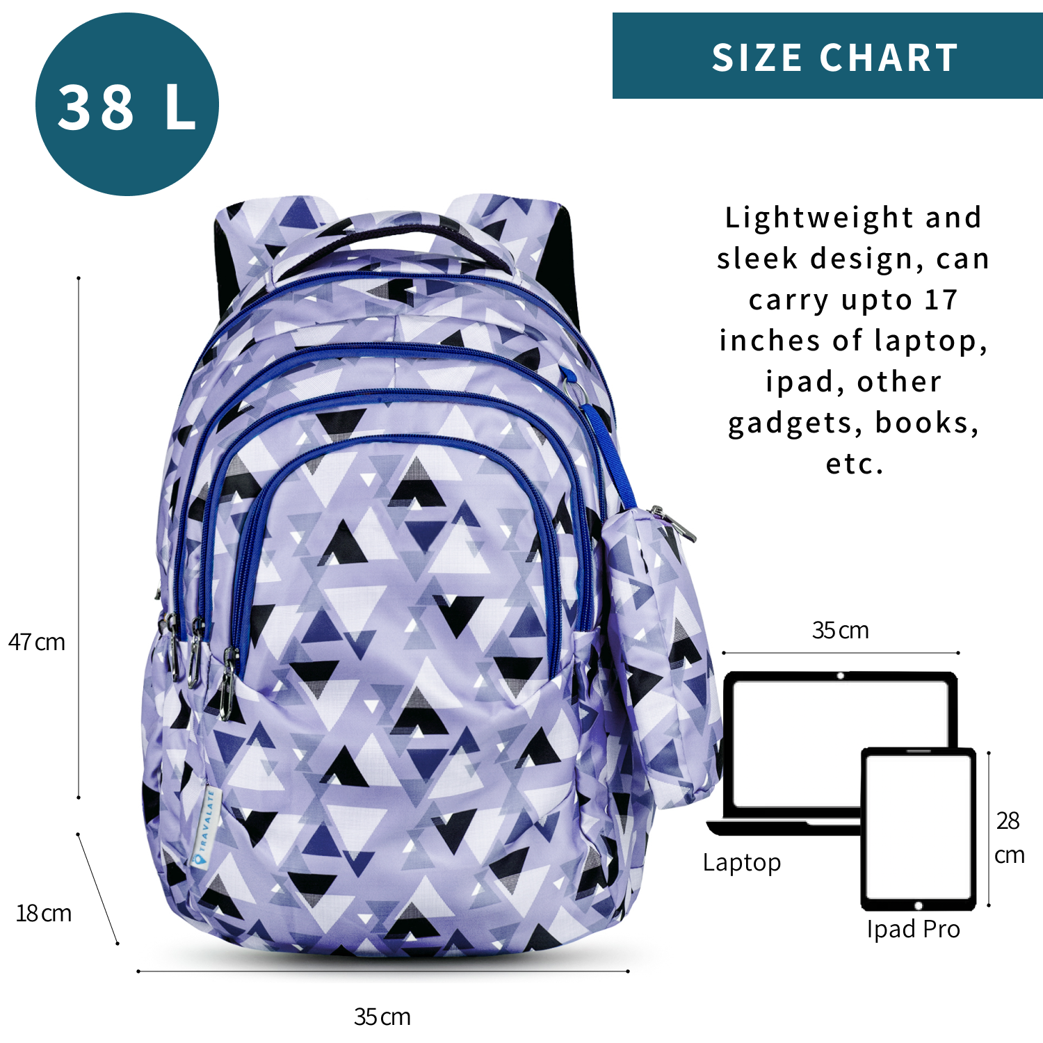 GeoPack School Backpack | Purple