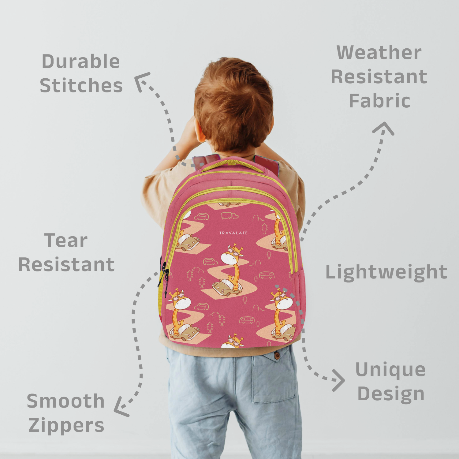 Giraffe ArtPlay Backpack | Pink