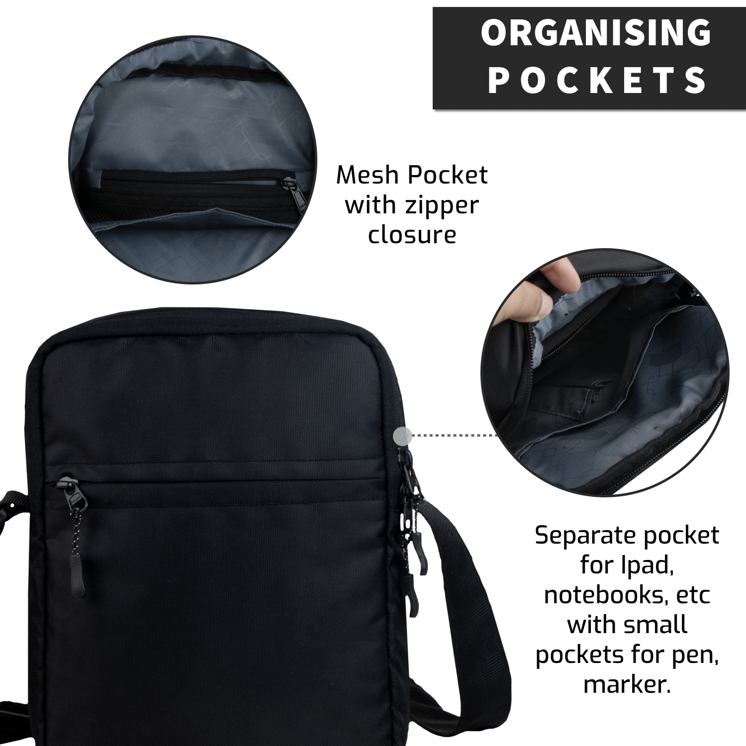 Travel Sling Bag | Black