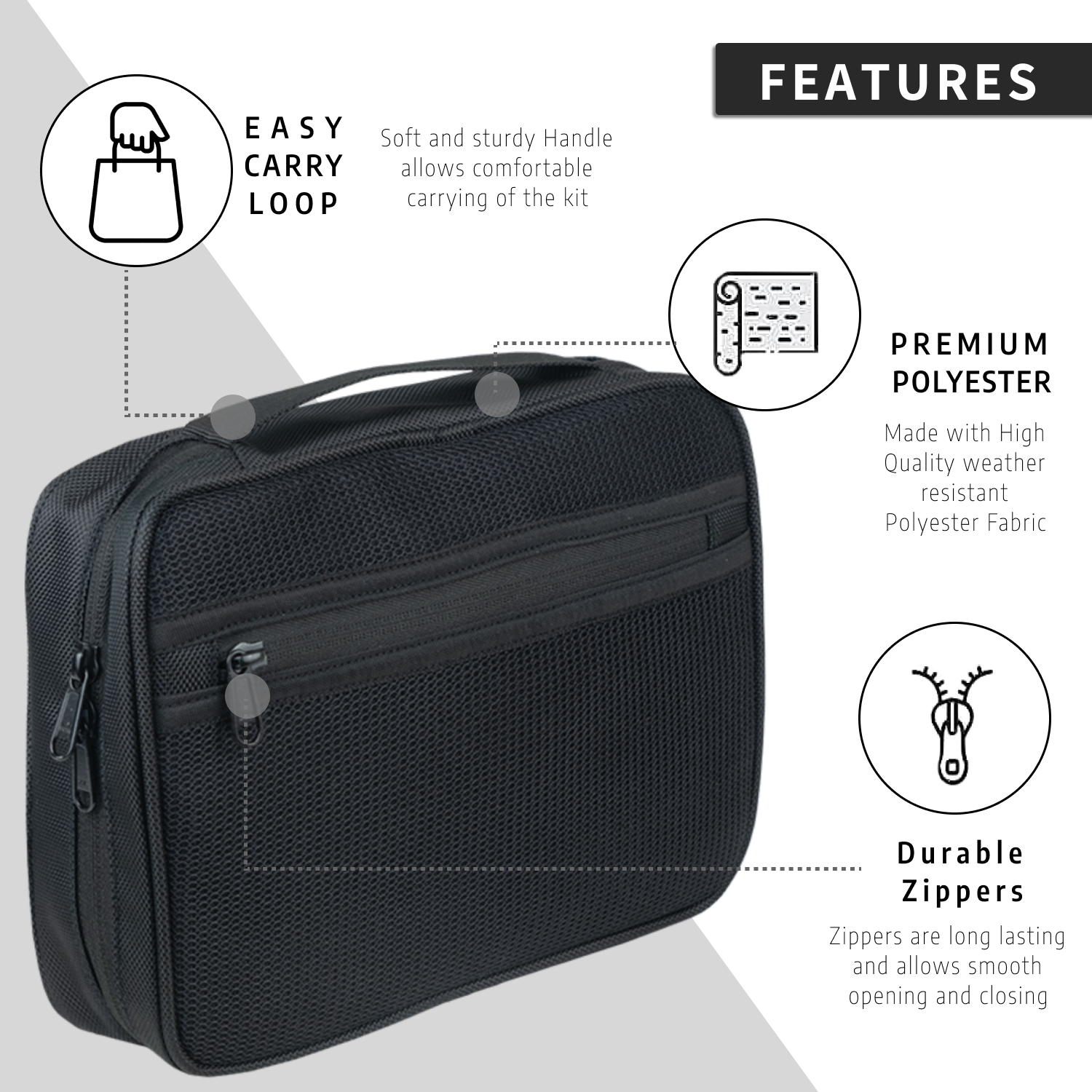 Travel Toiletry Kit | Black