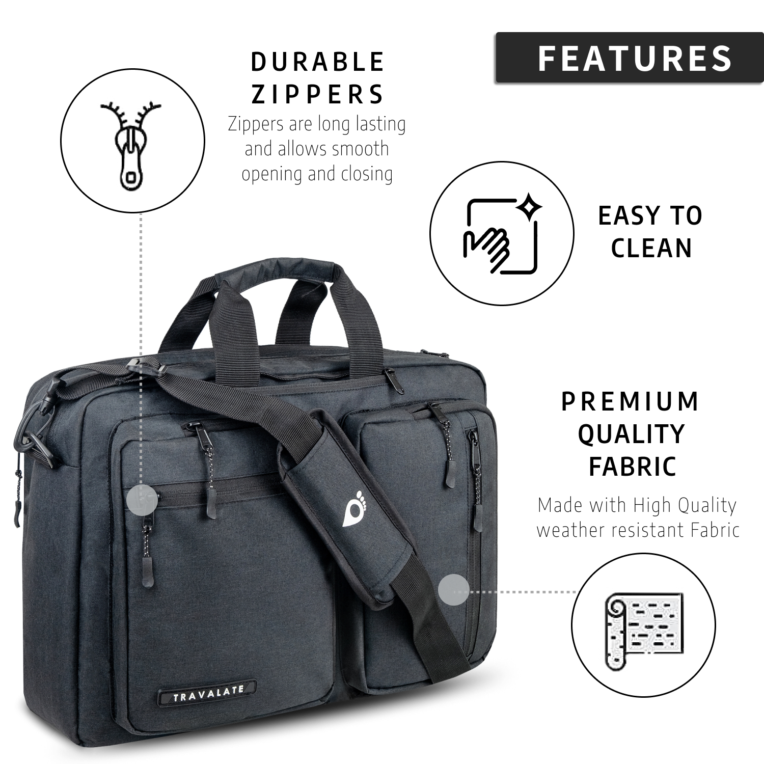 Messenger-Backpack | Black