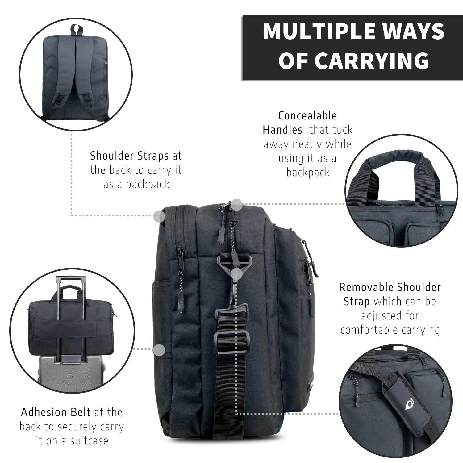 Messenger-Backpack | Black