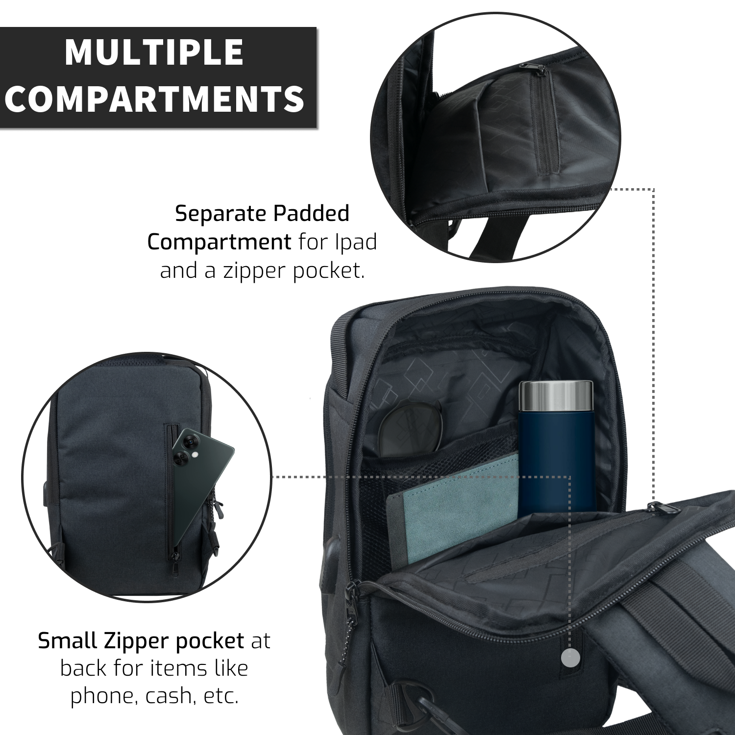 CrossVent Sling Bag | Black