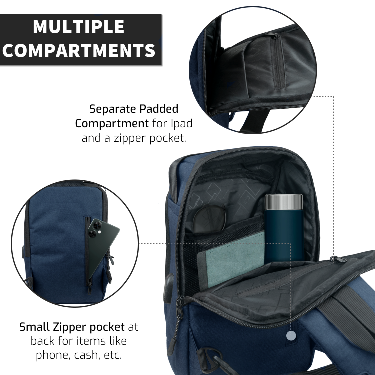 CrossVent Sling Bag | Blue