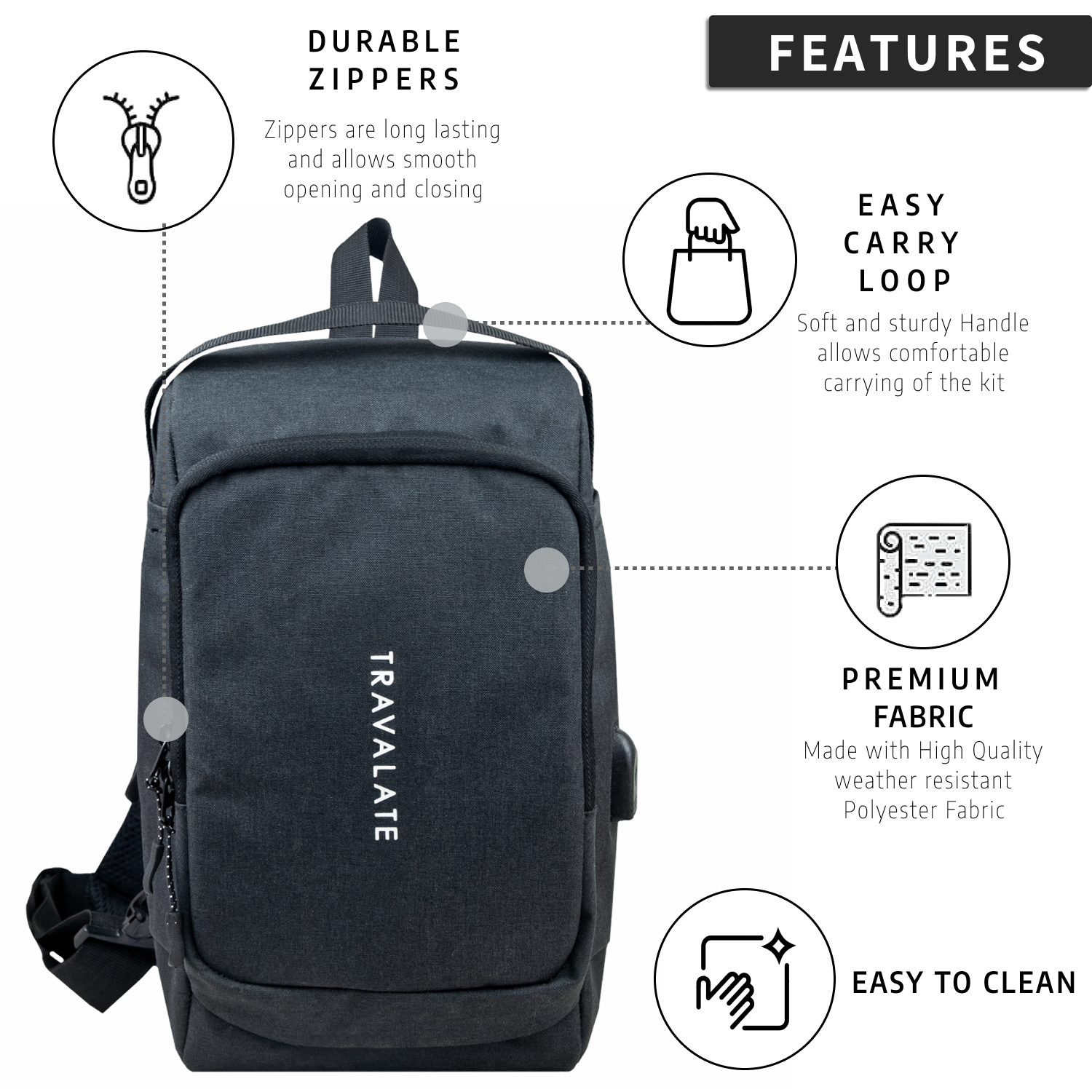 CrossVent Sling Bag | Black