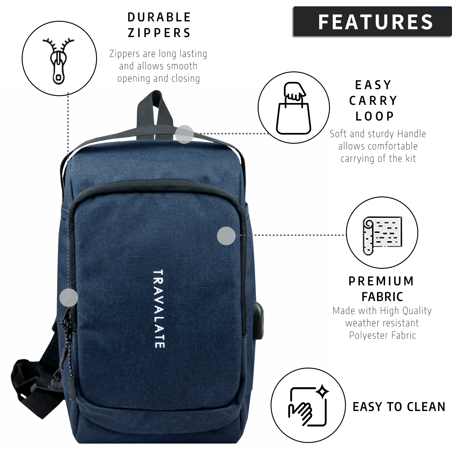 CrossVent Sling Bag | Blue