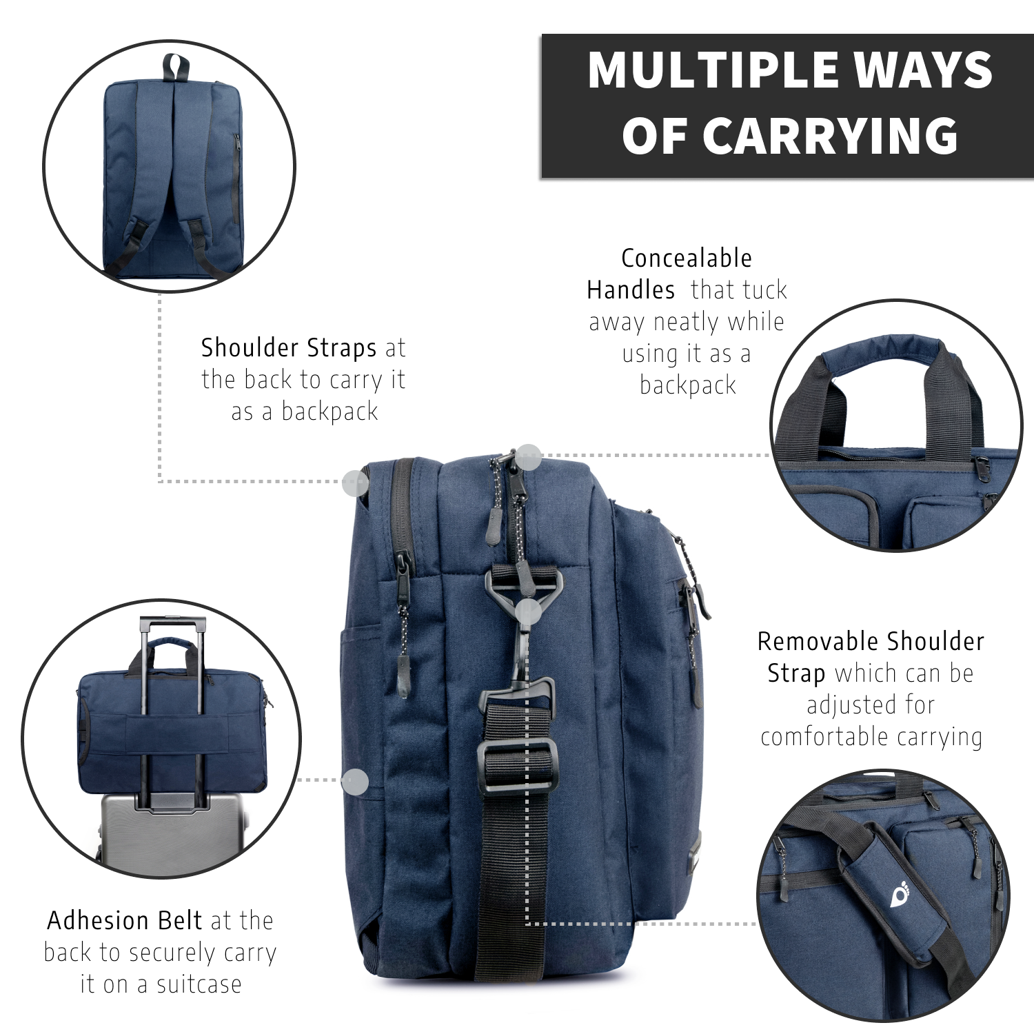 Messenger-Backpack | Blue