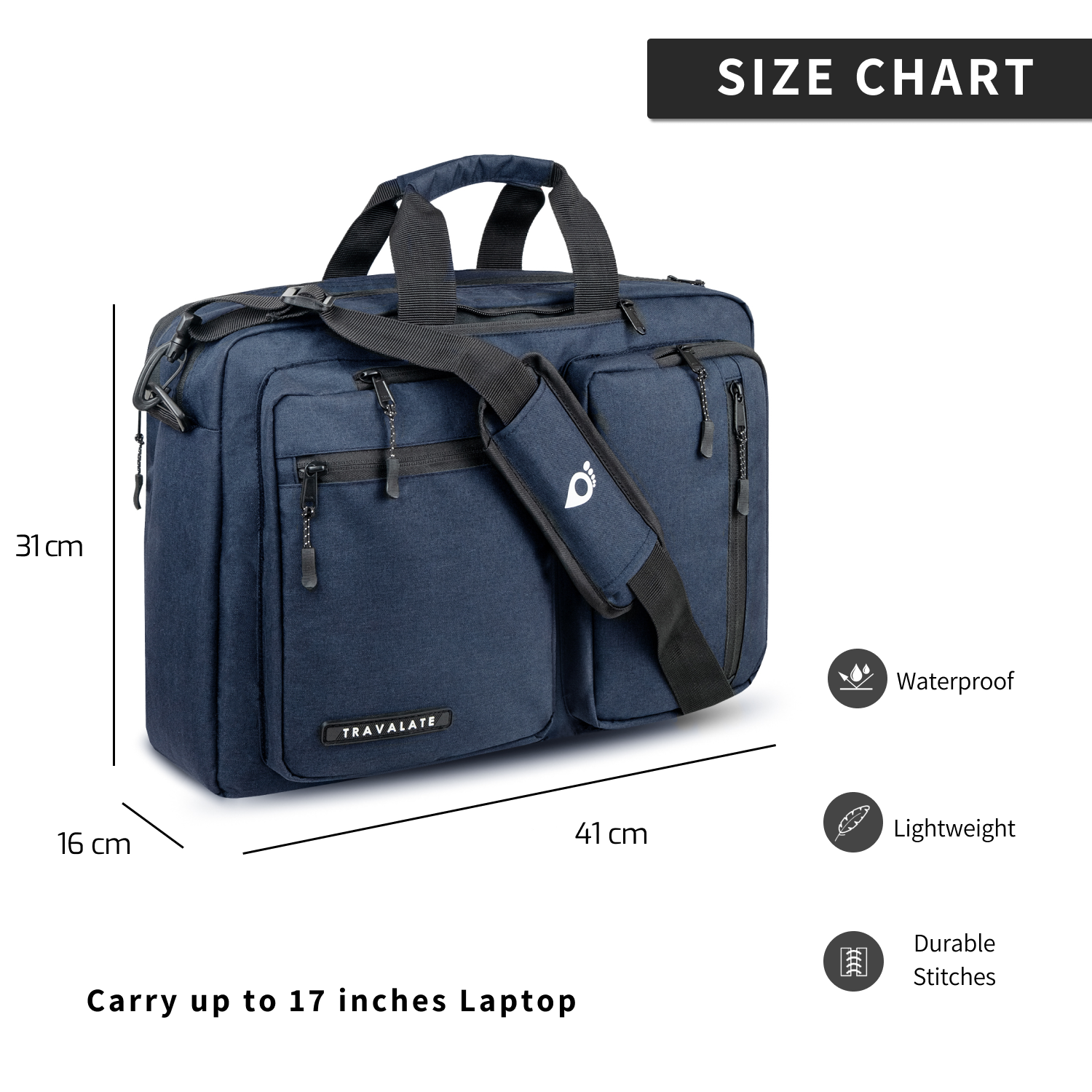 Messenger-Backpack | Blue