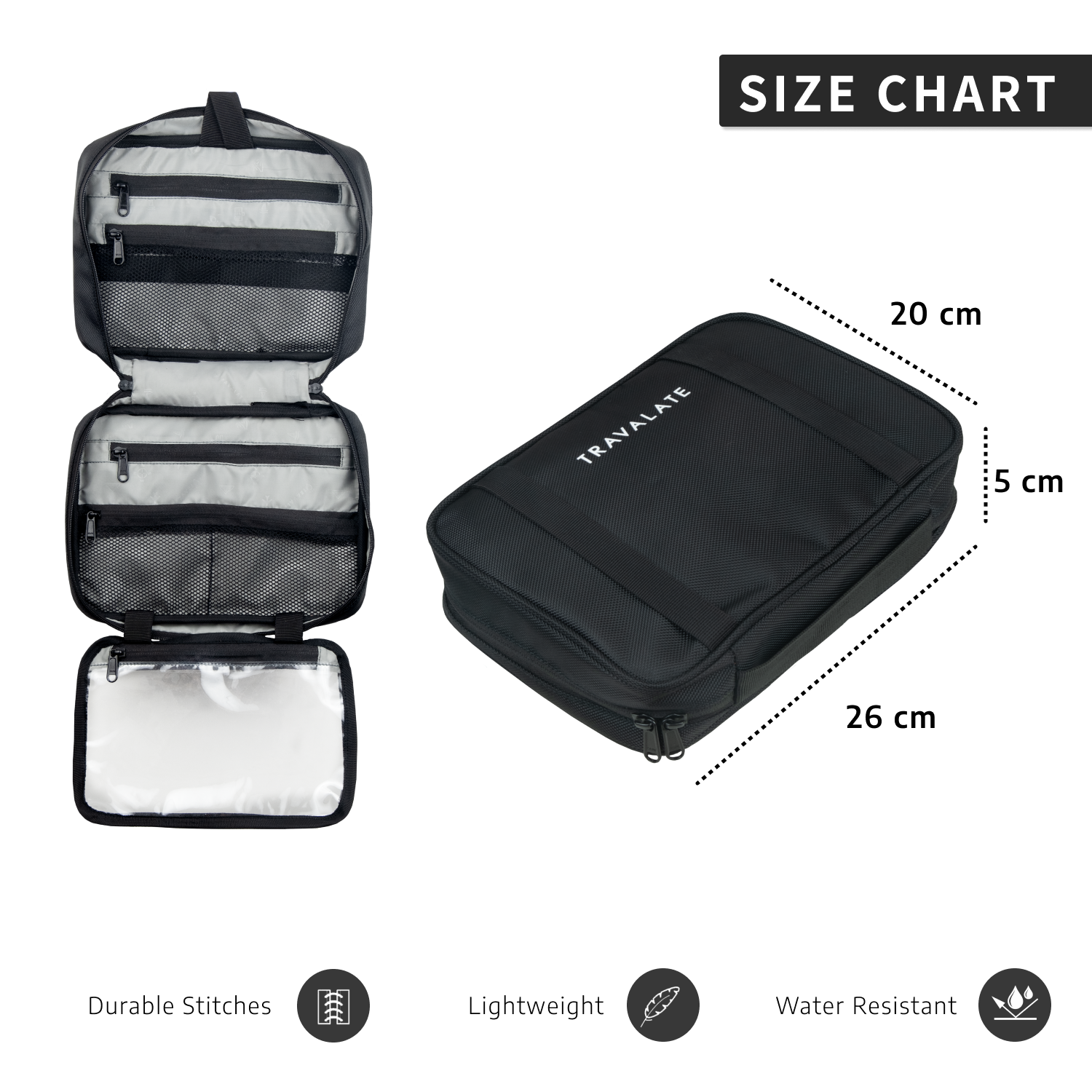 Travel Toiletry Kit | Black