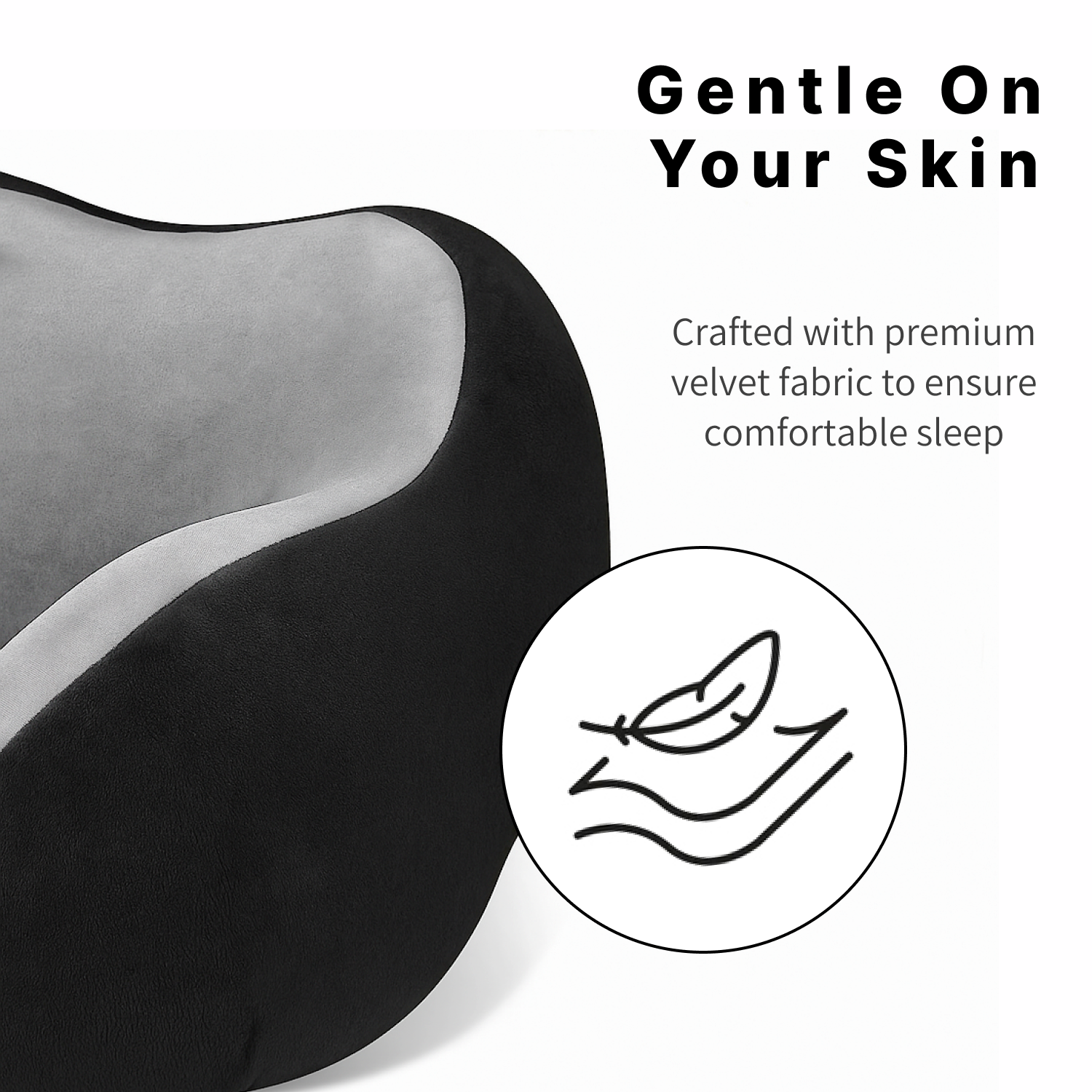 Square Neck Pillow and Eye Mask Set