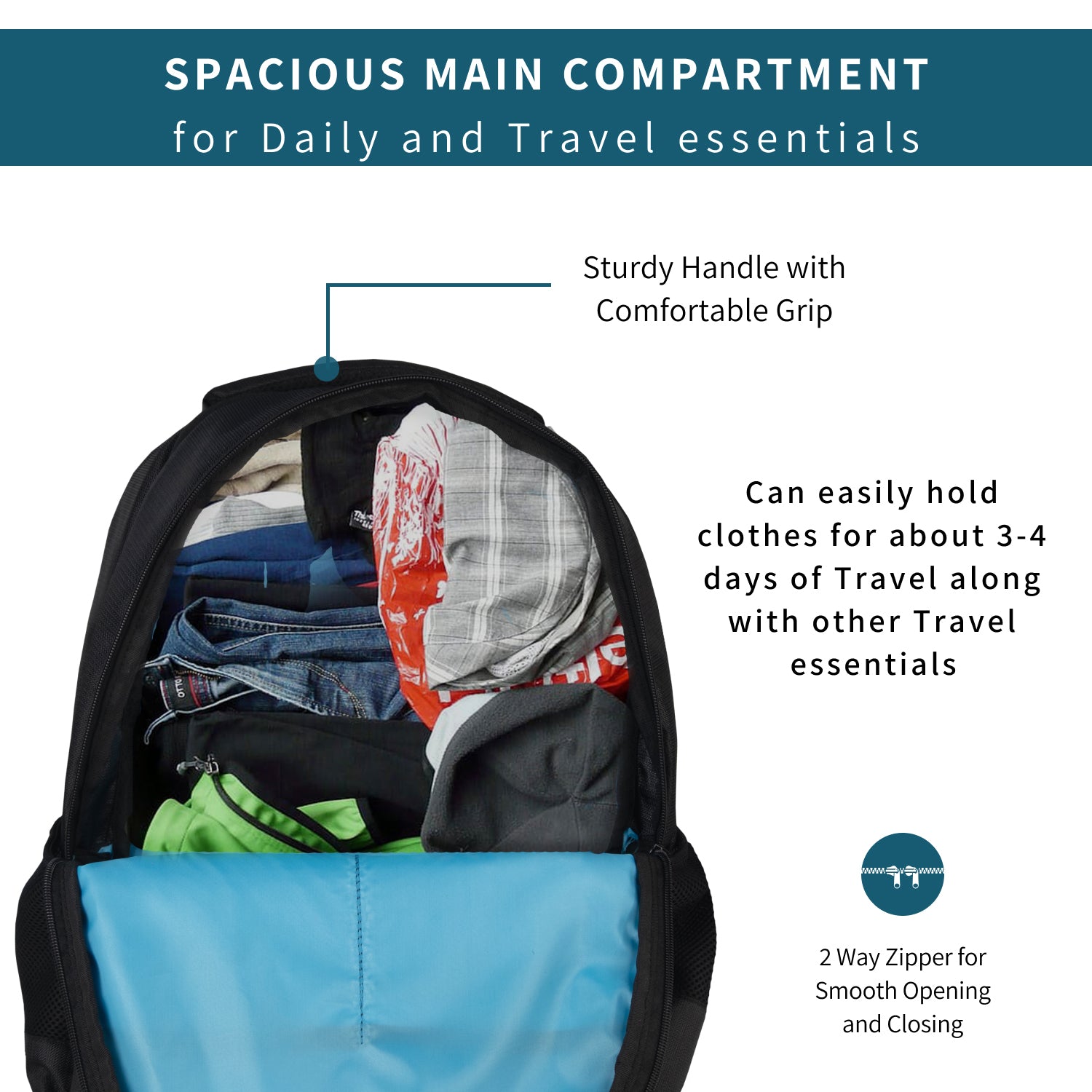 Printed Laptop Backpack | Blue