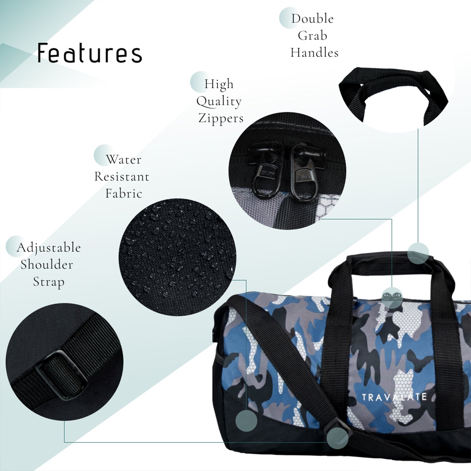 Military Grade Gym Bag with Shoe Compartment