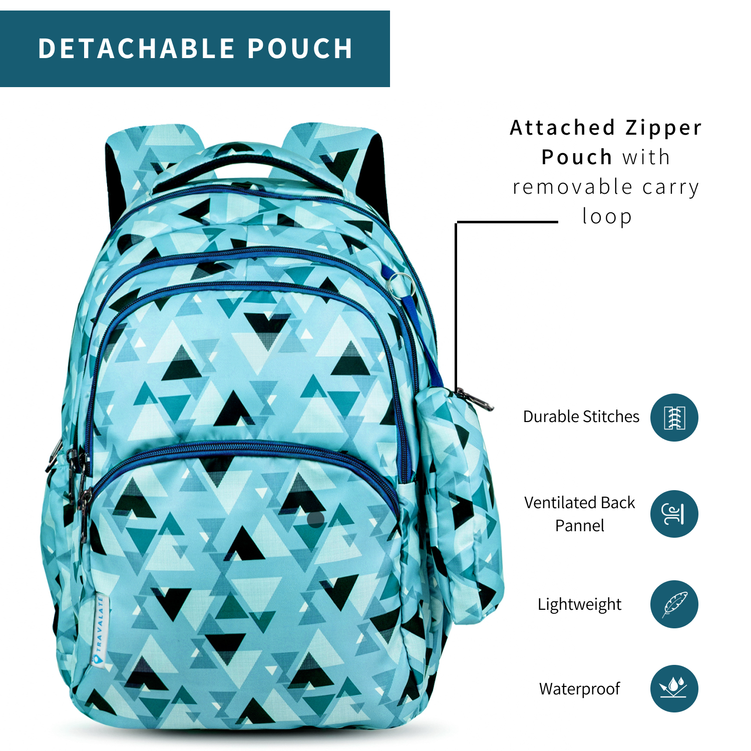GeoPop School Backpack | Green