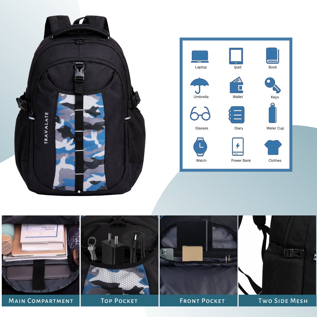 Trailblazer Backpack | Blue Black