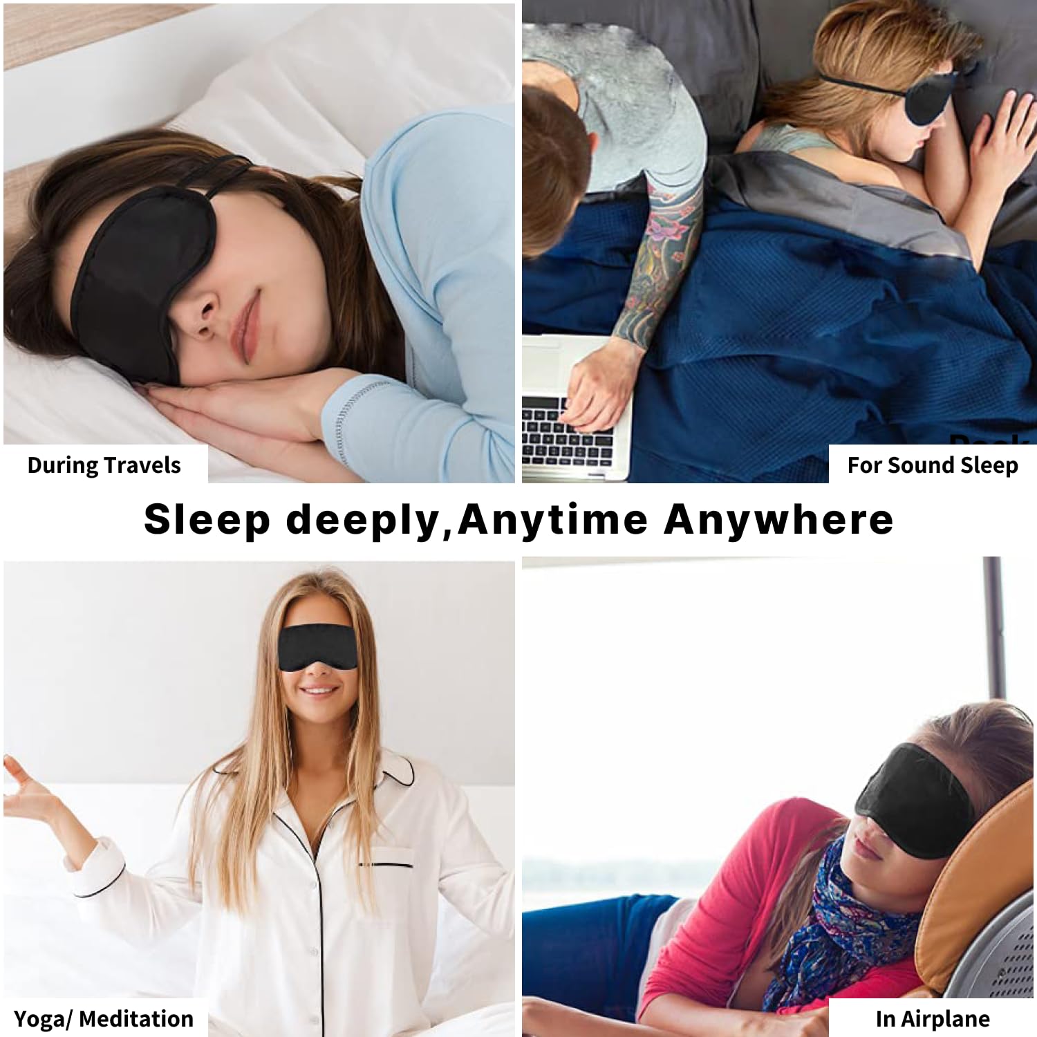TRAVALATE Round Shape Neck Pillow and Eye Mask Combo