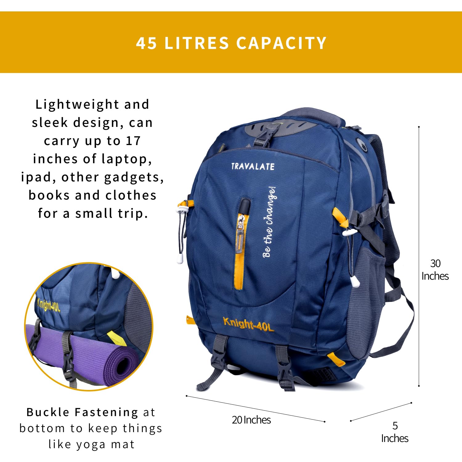 Travel Backpack | Blue