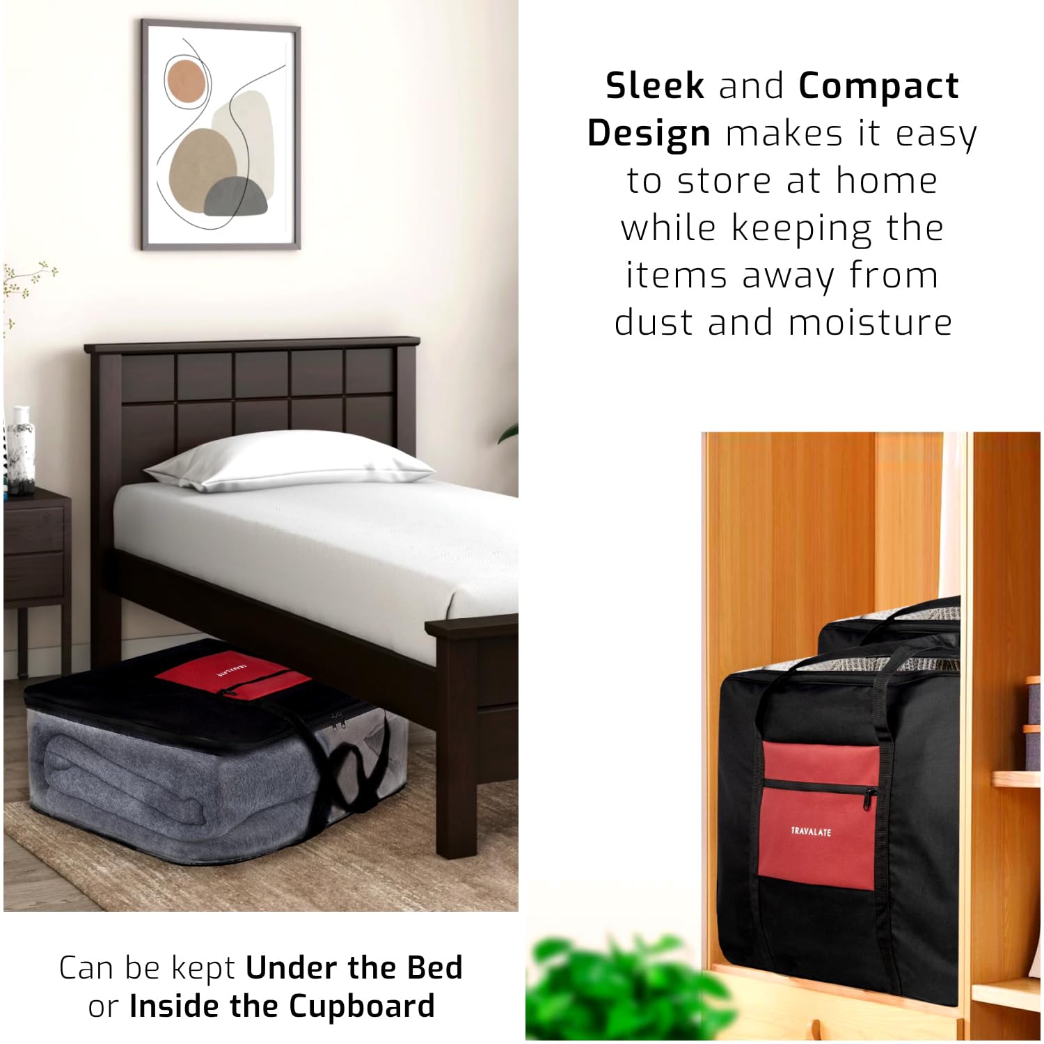 Transparent Storage Bag| Pack of 2