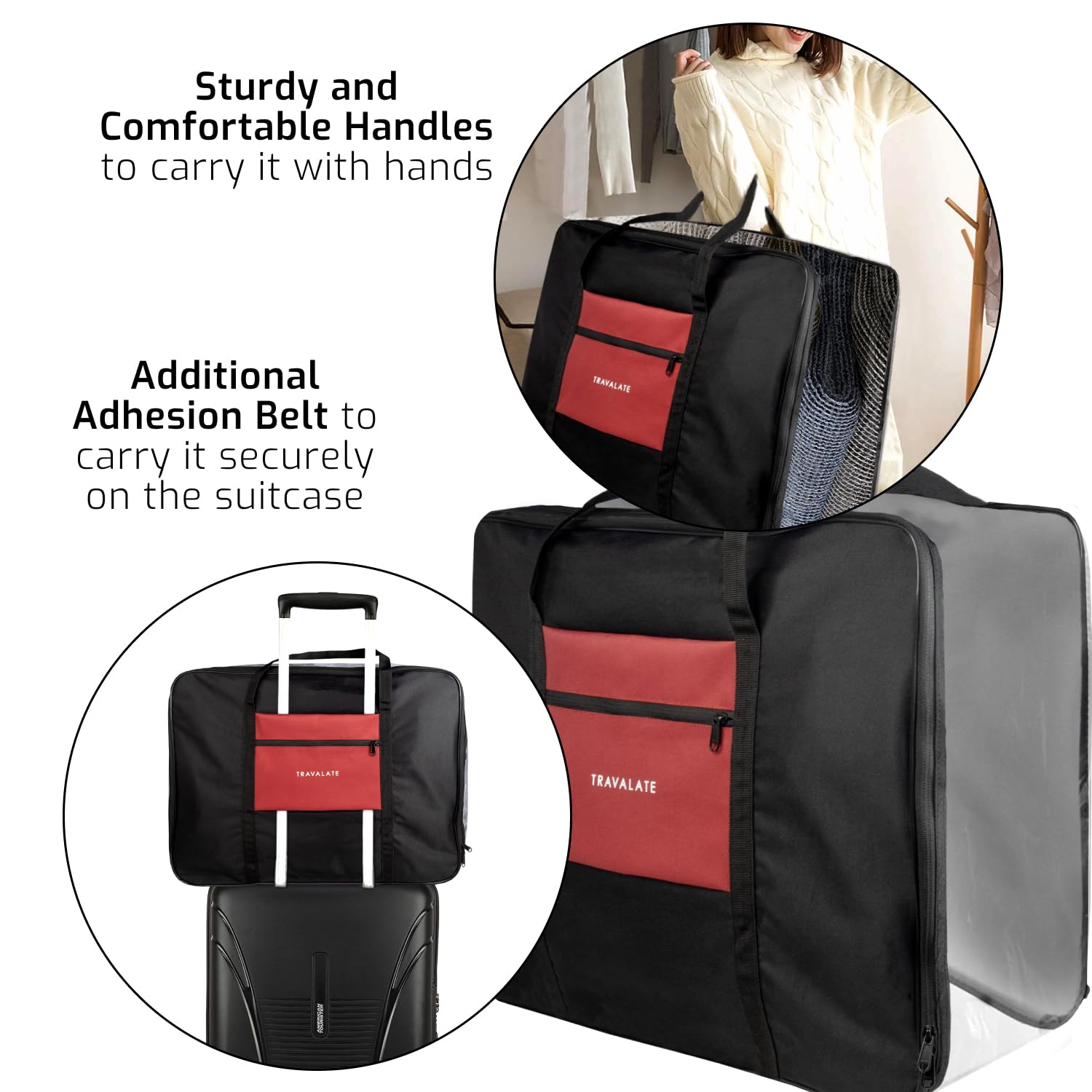Transparent Storage Bag| Pack of 2