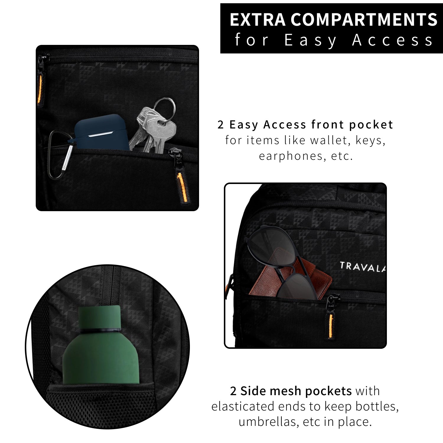 Casual Laptop Backpack | Black