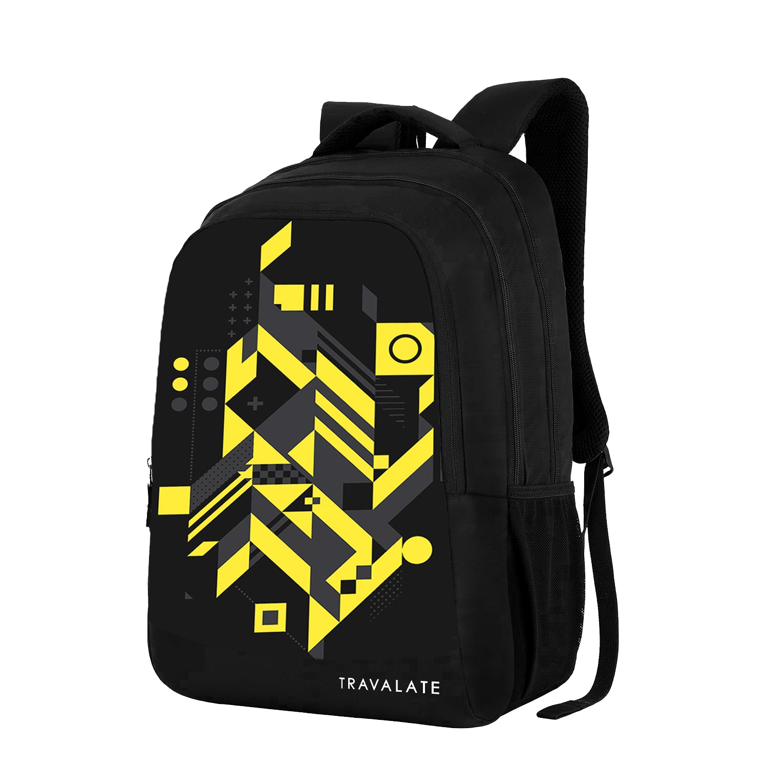 Printed Laptop Backpack | Yellow