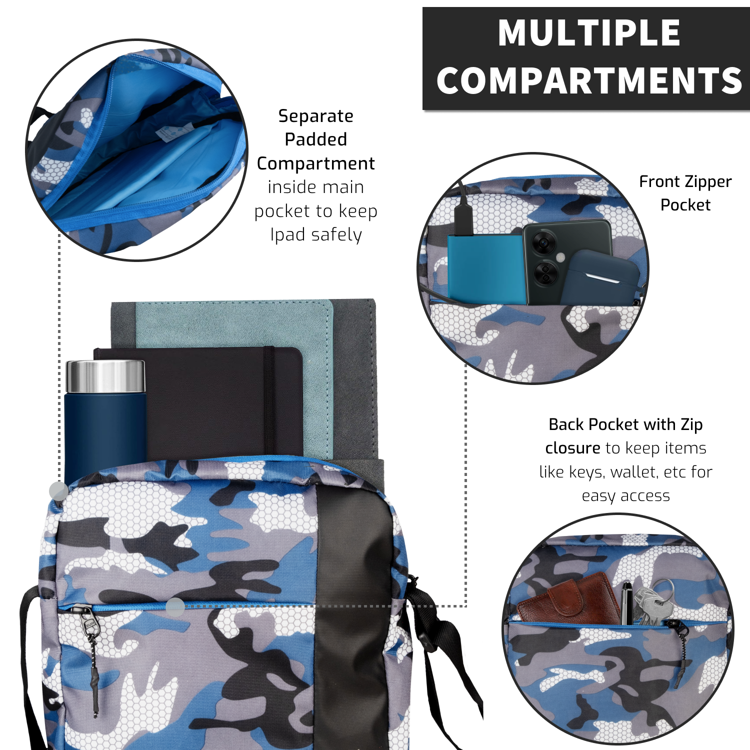 Sling bag | Military Blue