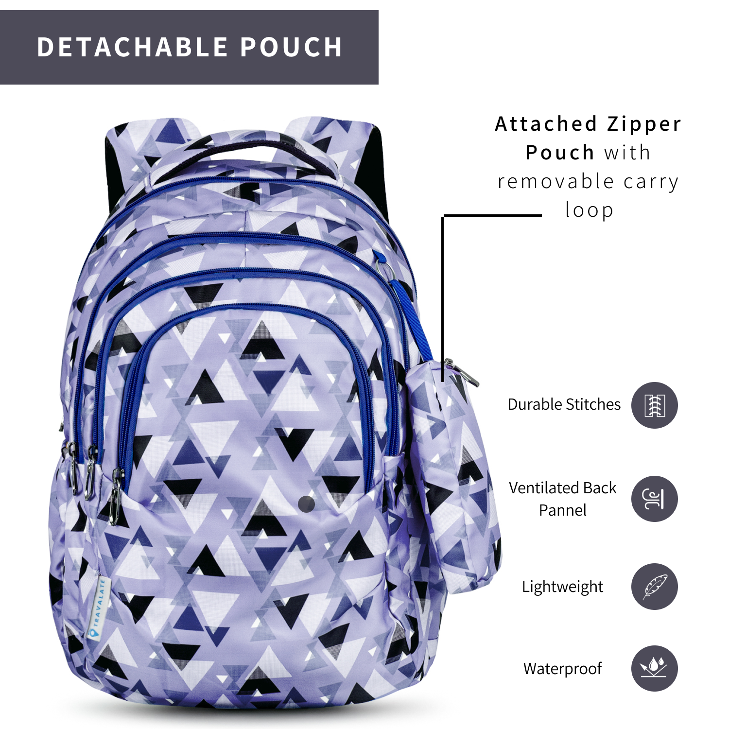 GeoPack School Backpack | Purple