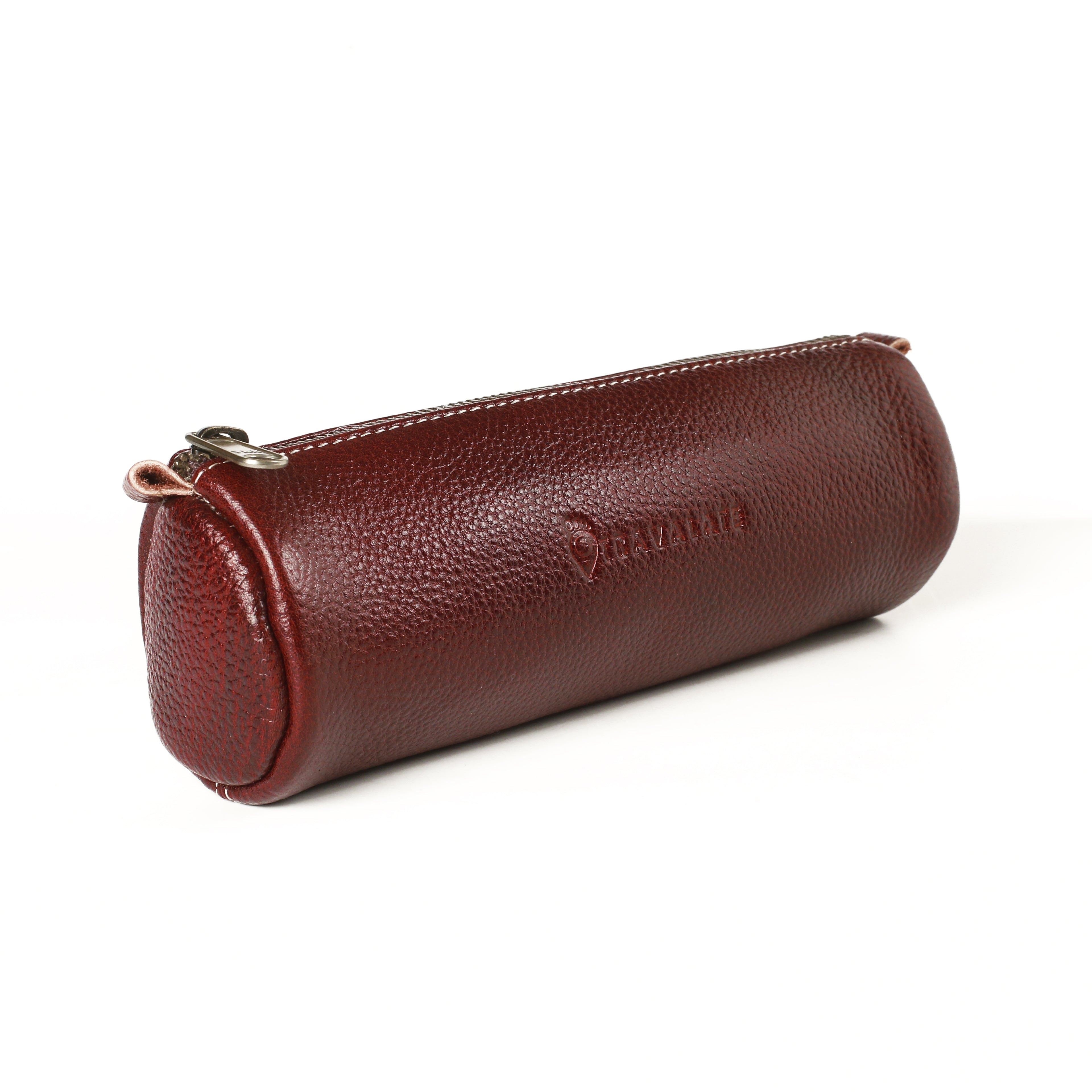 Genuine Leather Utility Pouch | Red