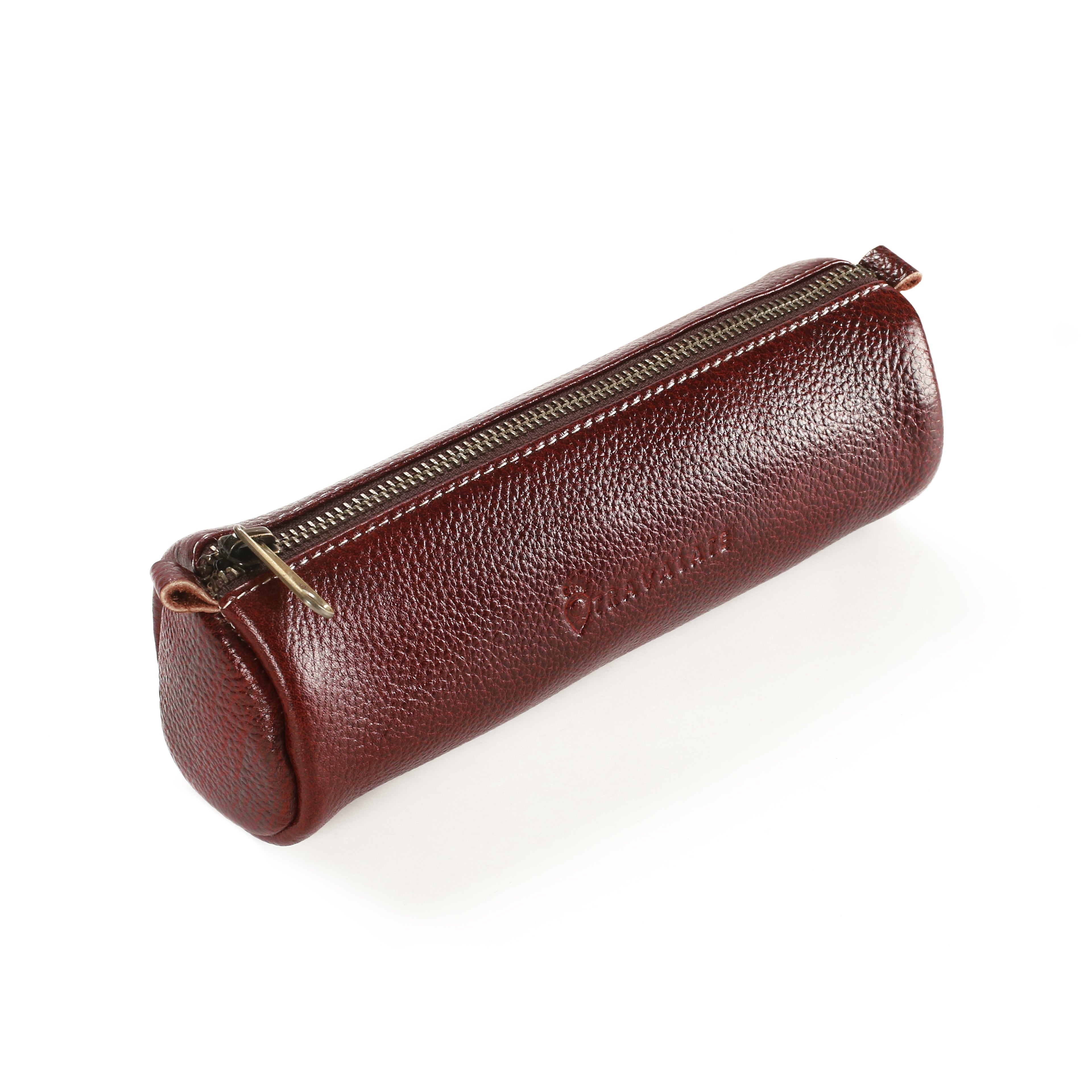 Genuine Leather Utility Pouch | Red