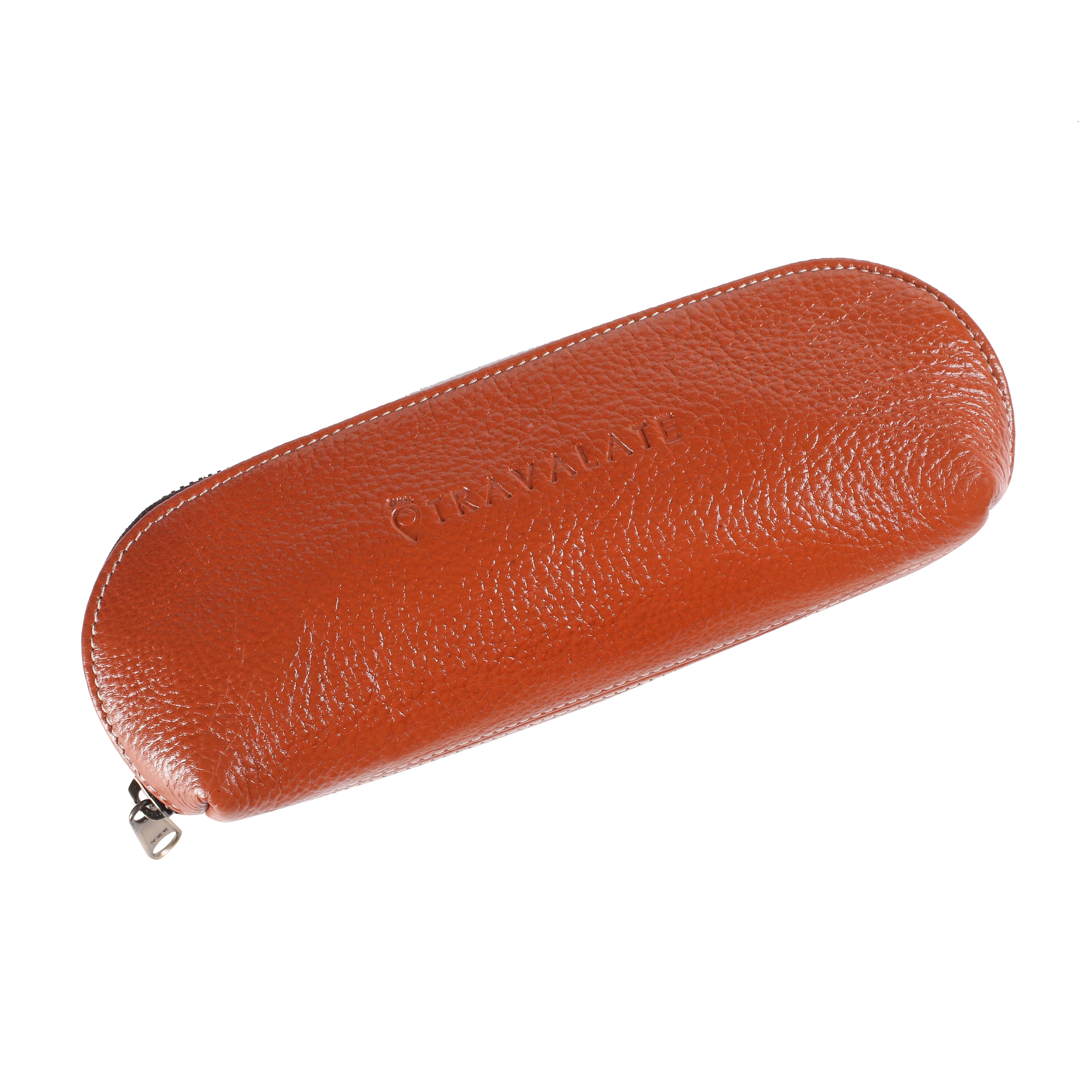 Geniune Leather Ambry Pouch | Orange