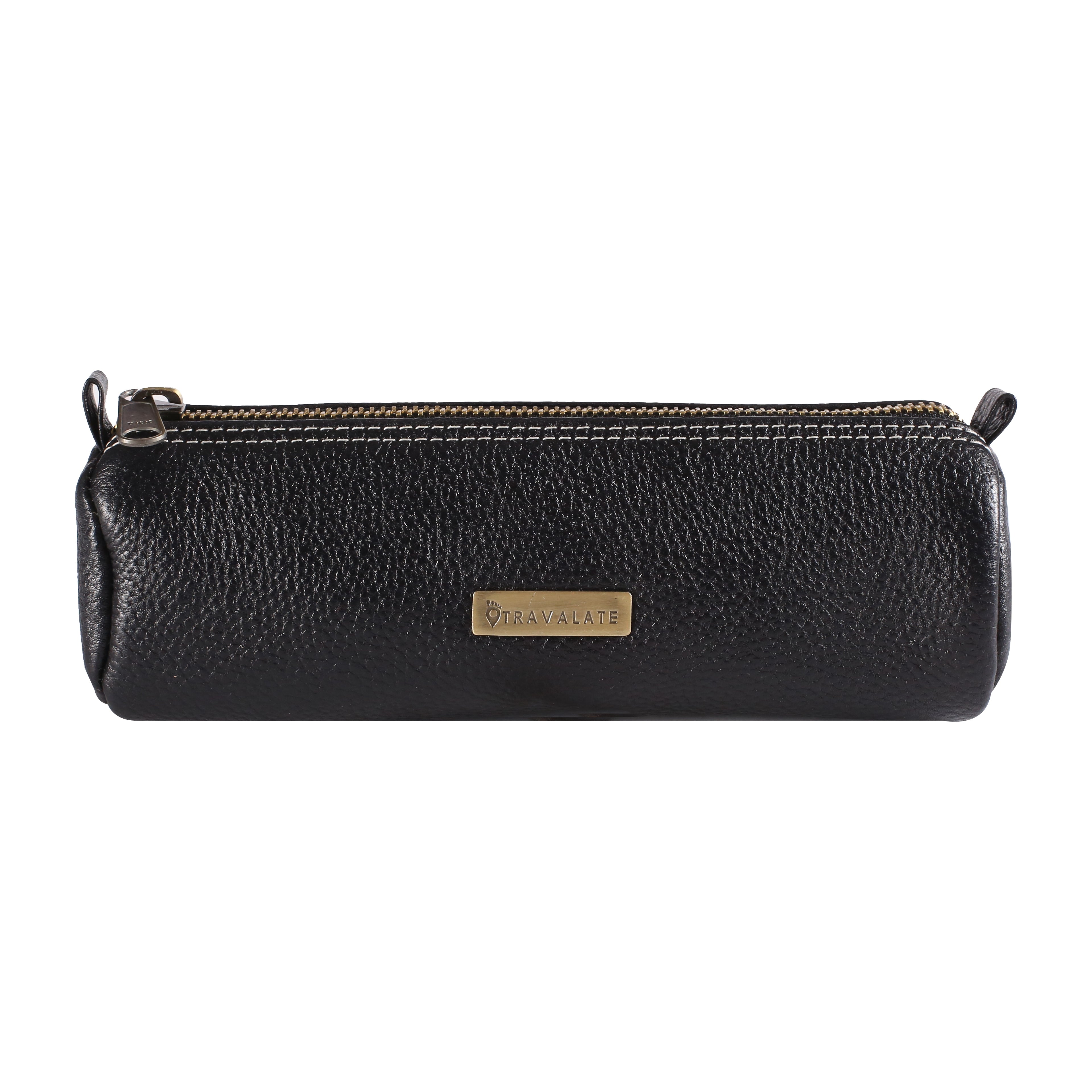 Genuine Leather Utility Pouch | Black