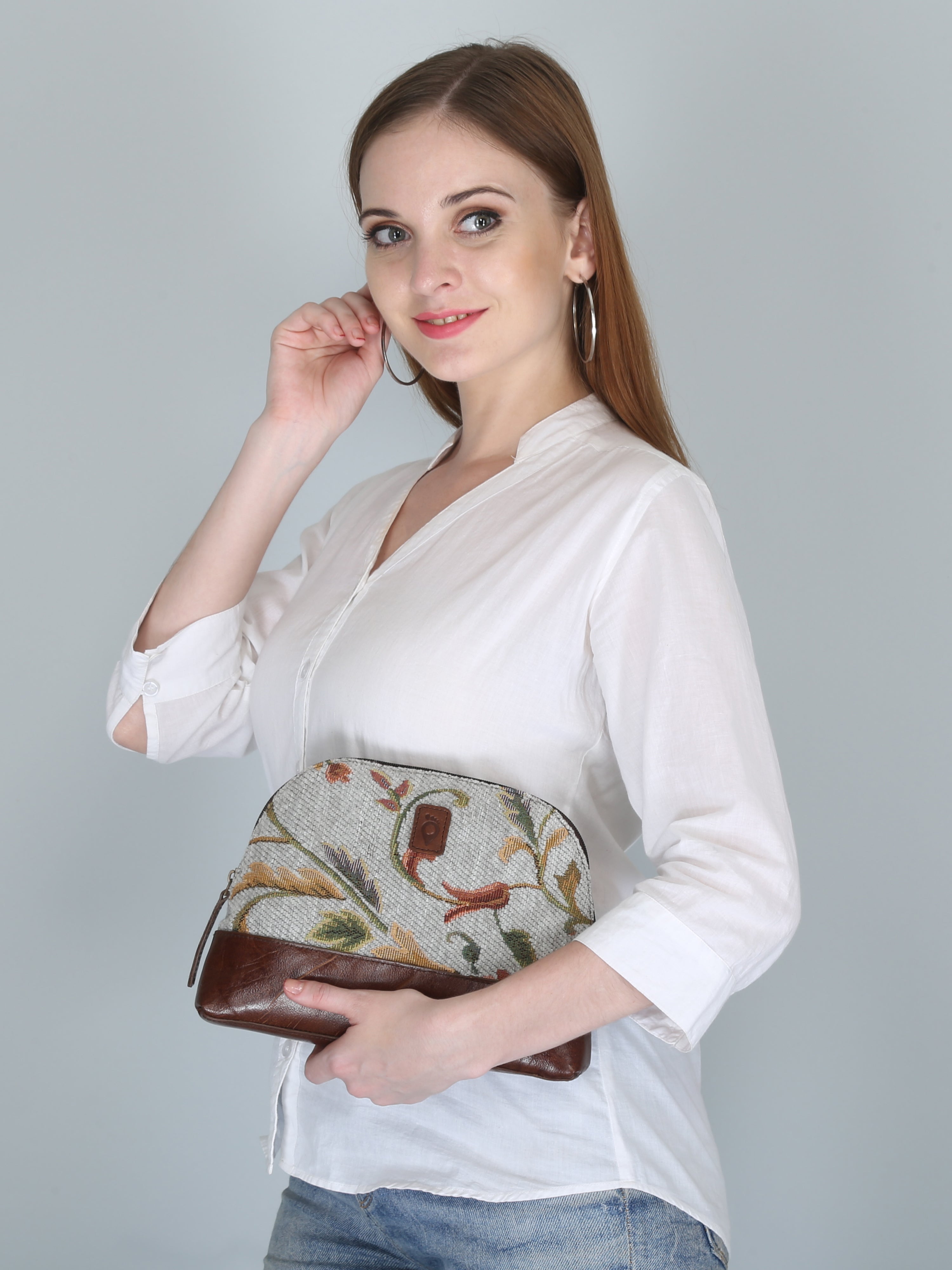 Woven Patterned Clutch | Multicolour
