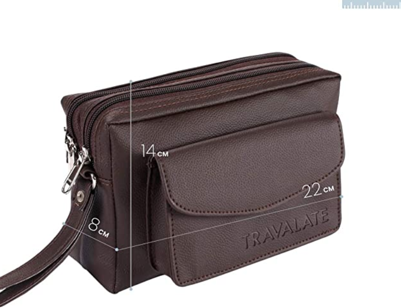 Leather Travel Pouch | Brown